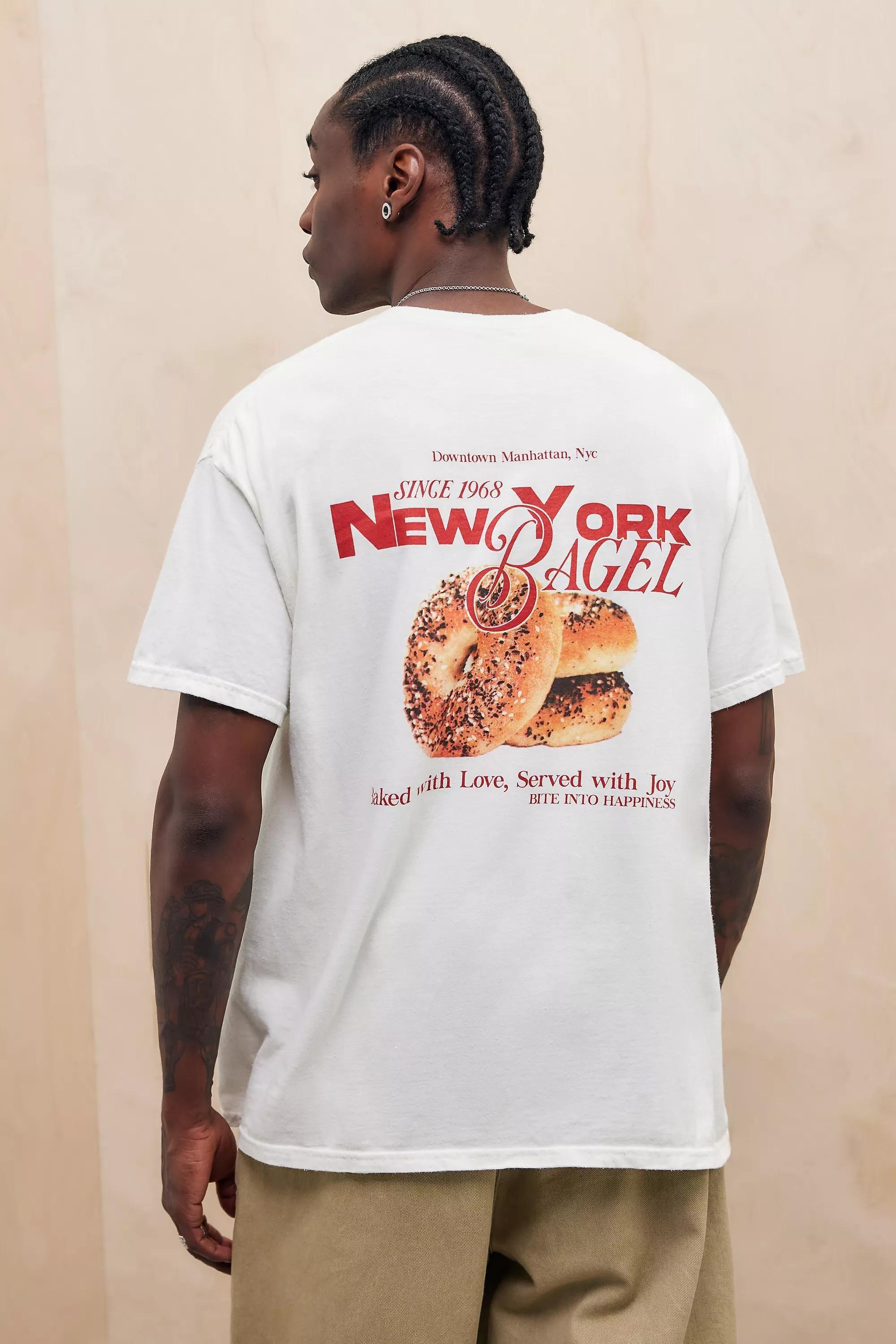 White UO New York Bagel T-Shirt, , large image number 0