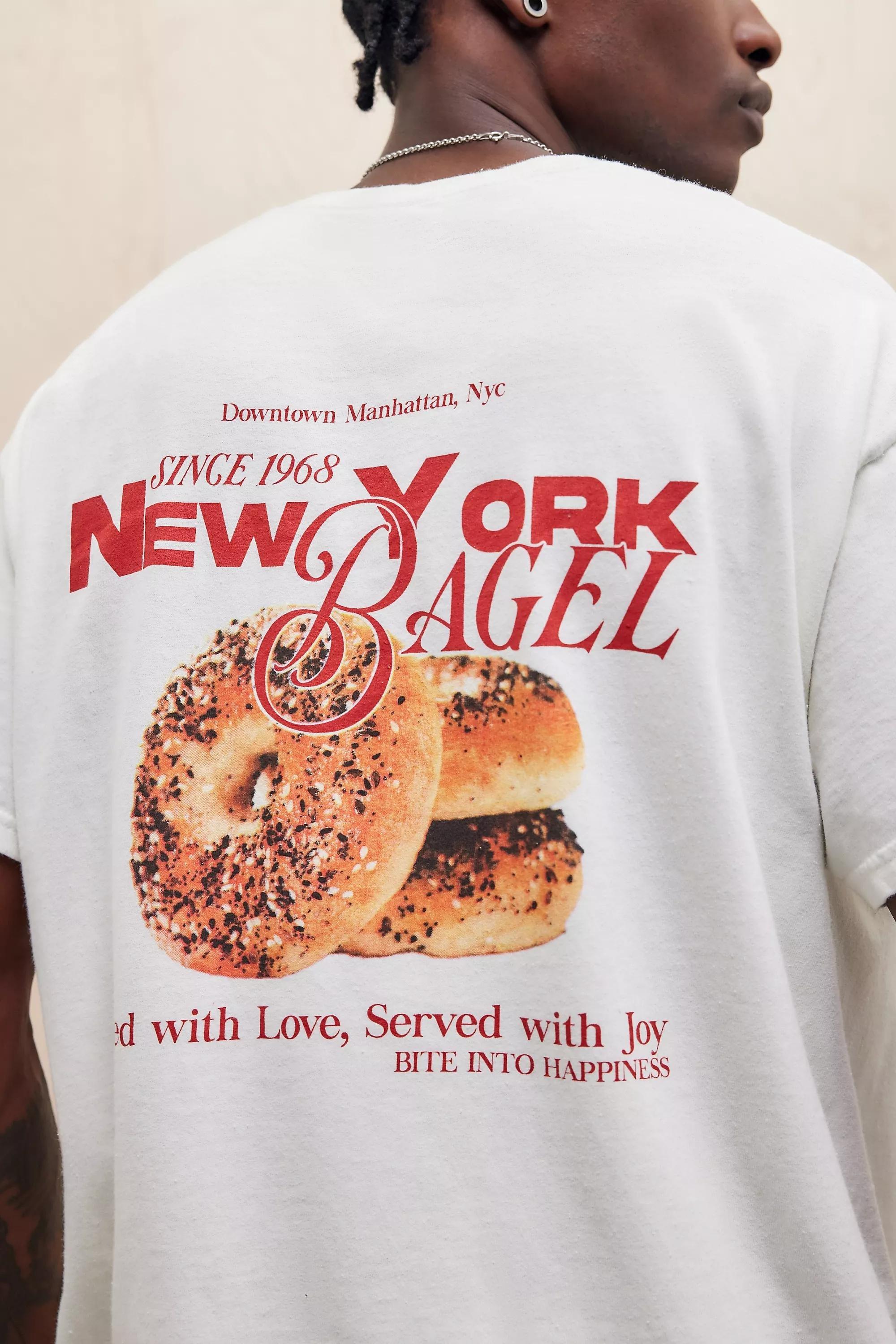 White UO New York Bagel T-Shirt, , large image number 3