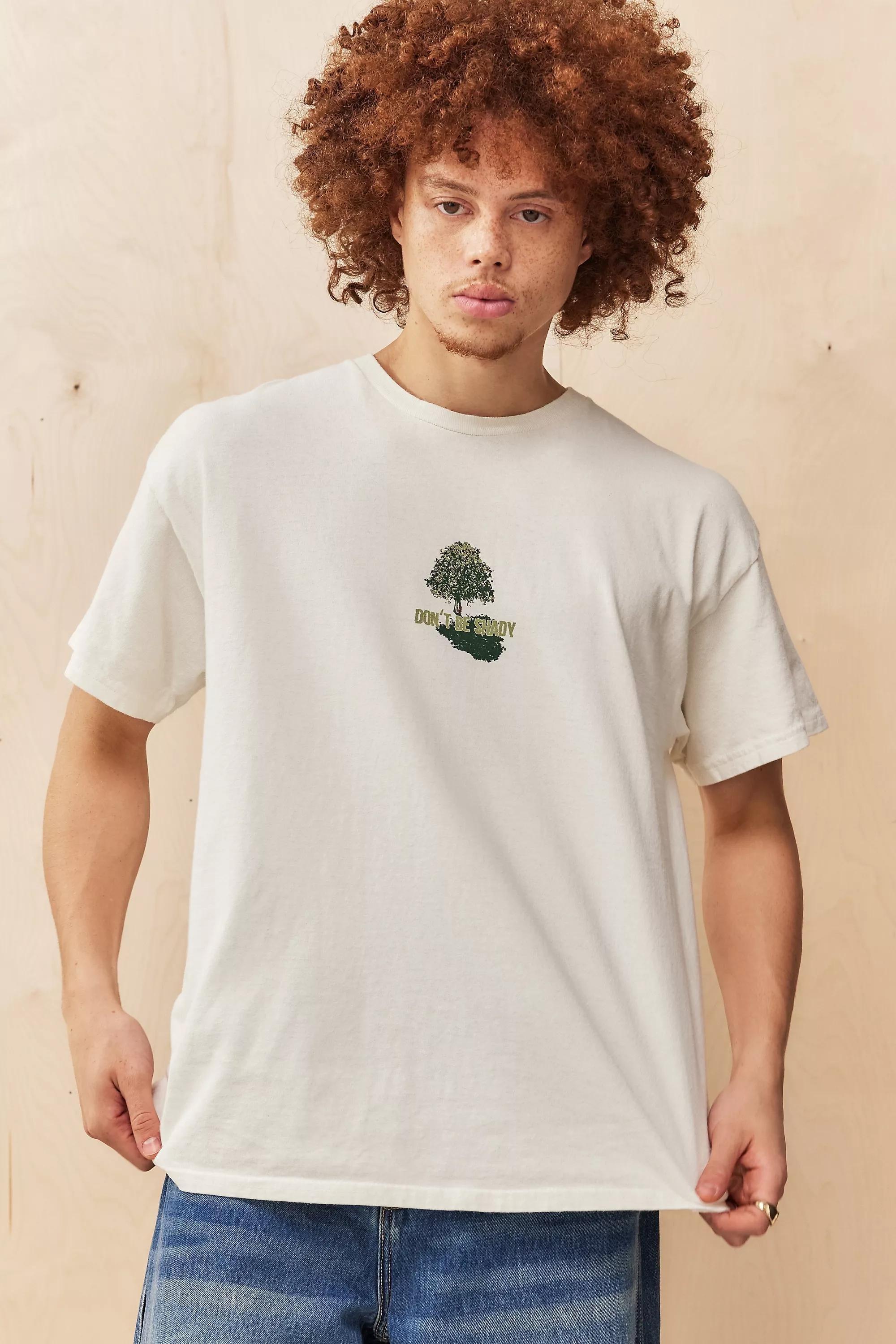 Cream UO Don't Be Shady T-Shirt, , large image number 0