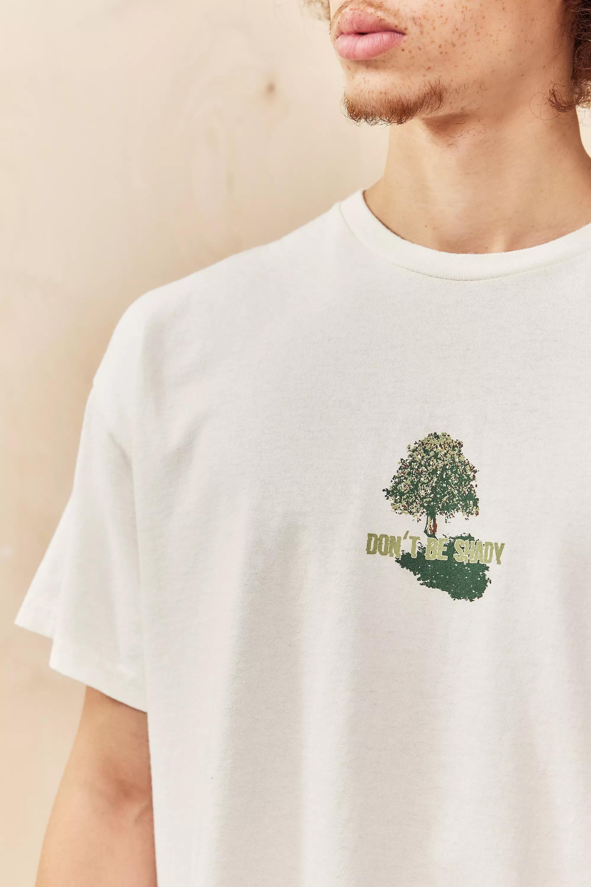 Cream UO Don't Be Shady T-Shirt, , large image number 2