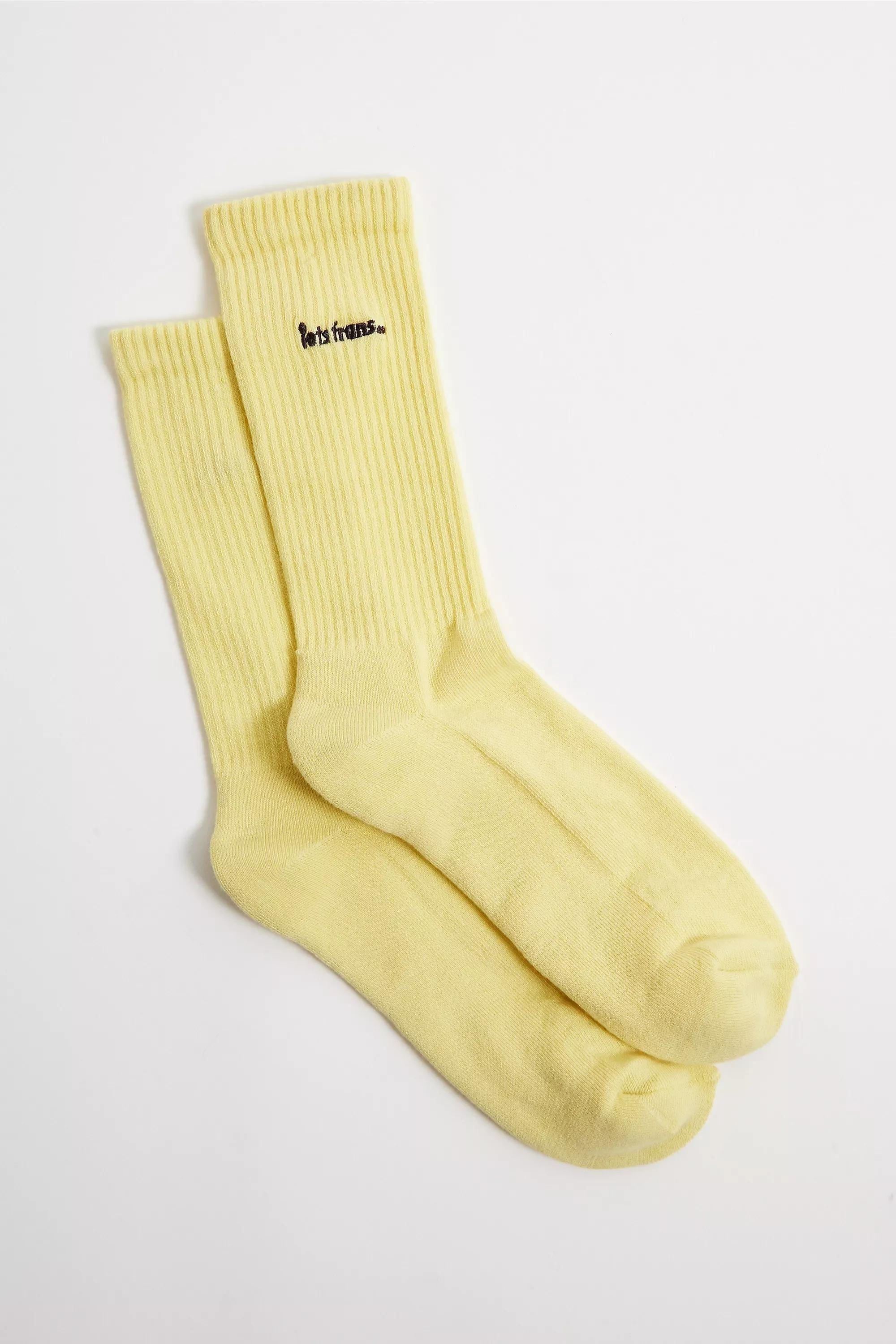 Yellow Iets Frans...Socks, YEL, large image number 0