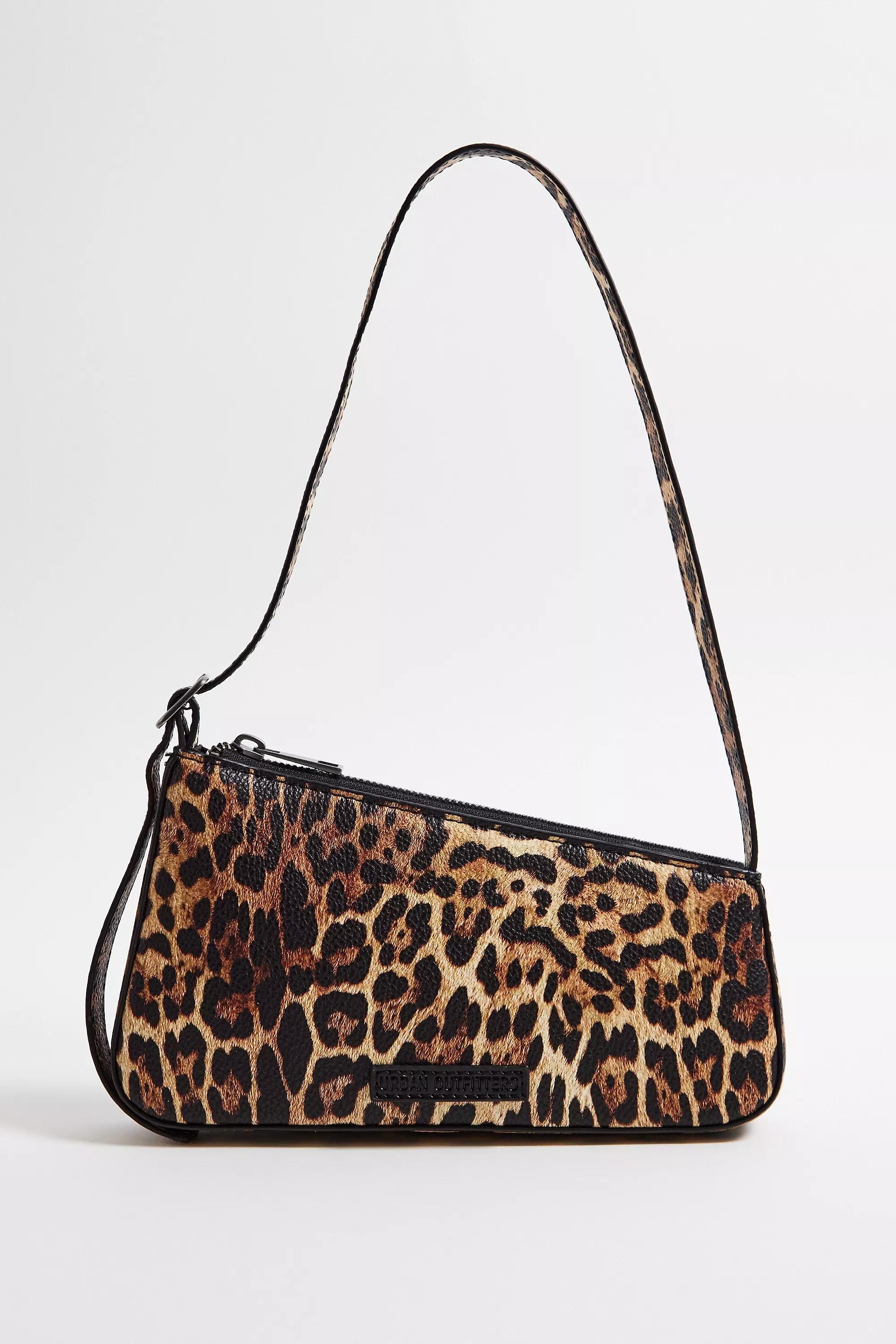 Brown UO Leopard Print Shoulder Bag, BRN, large image number 1