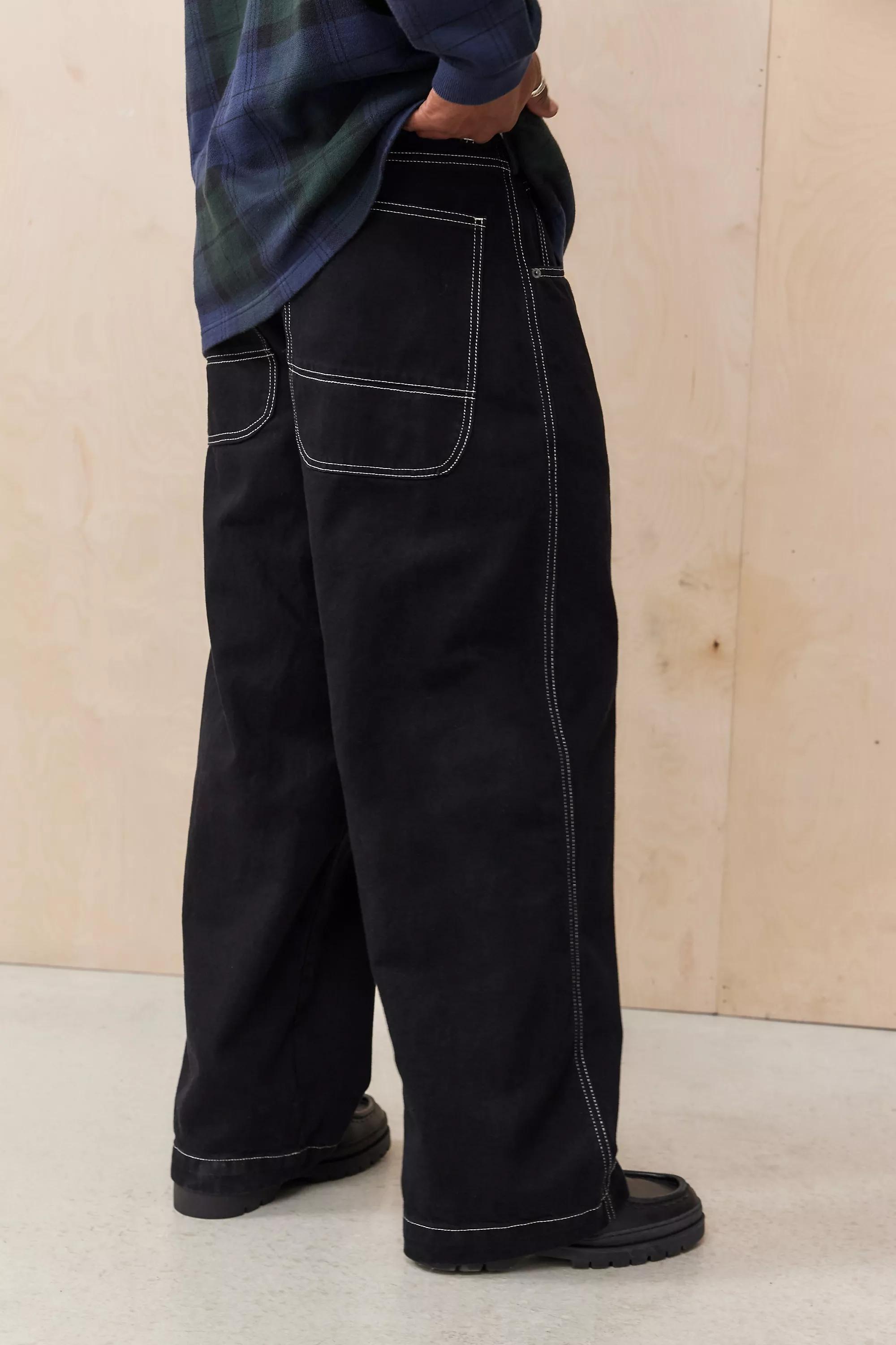 Black Bdg Stitched Jeans, , large image number 0