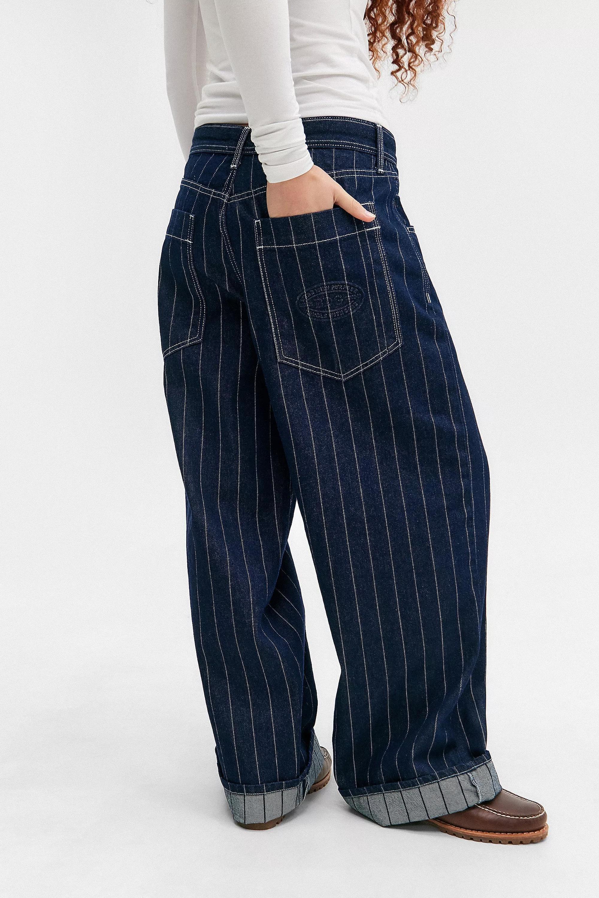 Blue Vintage Bdg Jaya Stripe Baseball Jeans, , large image number 3