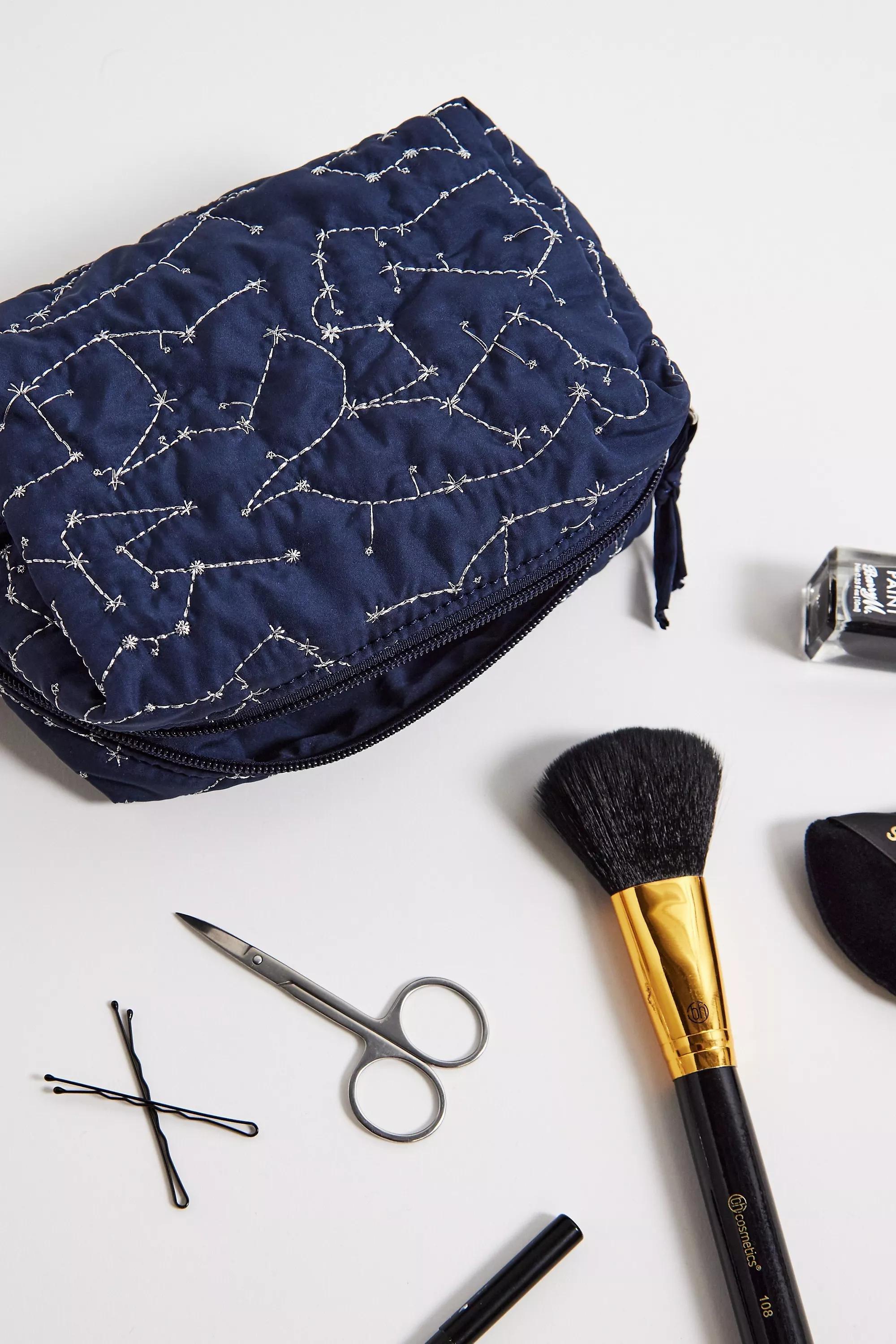 Navy UO Celestial Makeup Bag, NAVY, large image number 1