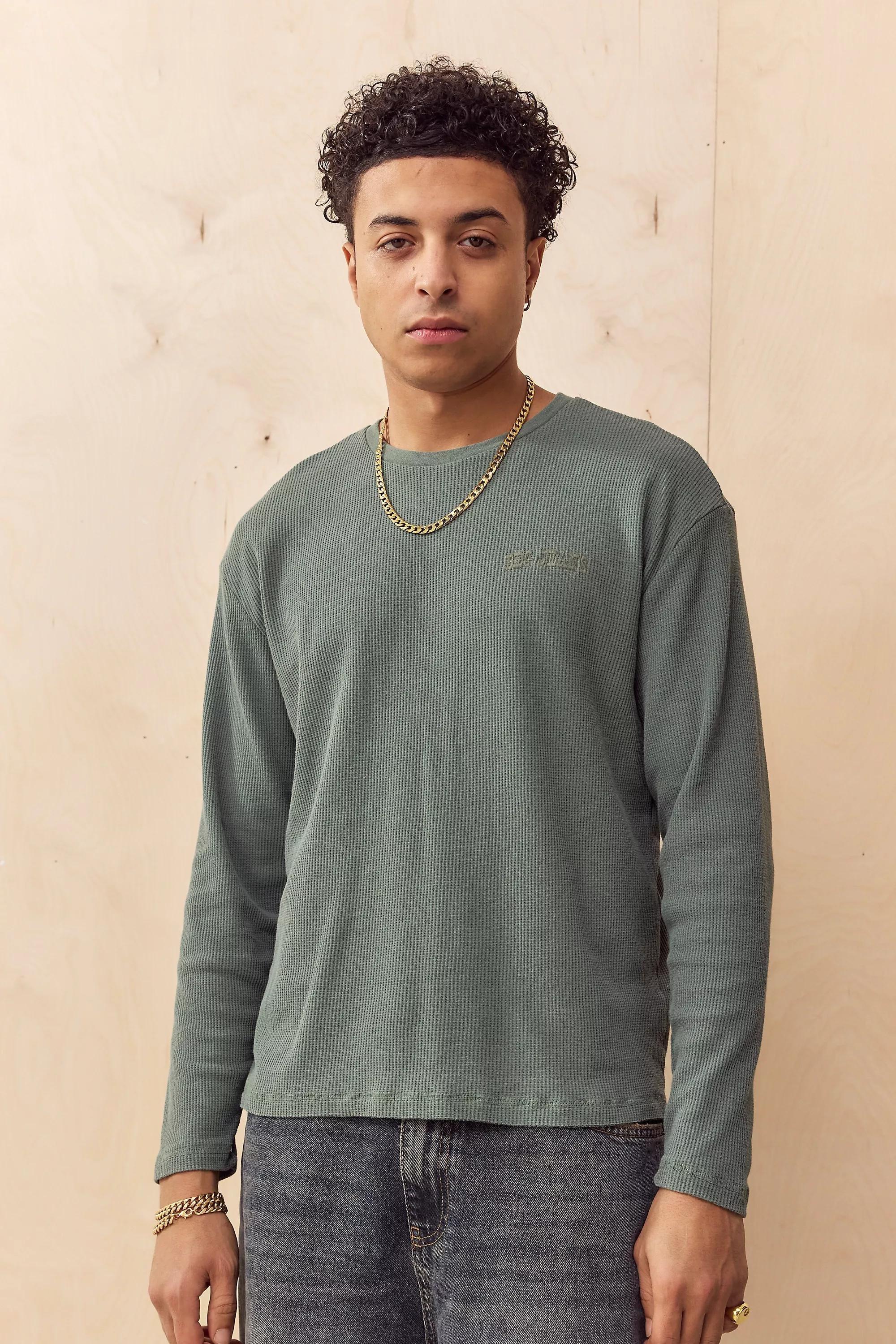 Blue UO Waffle T-Shirt, , large image number 0