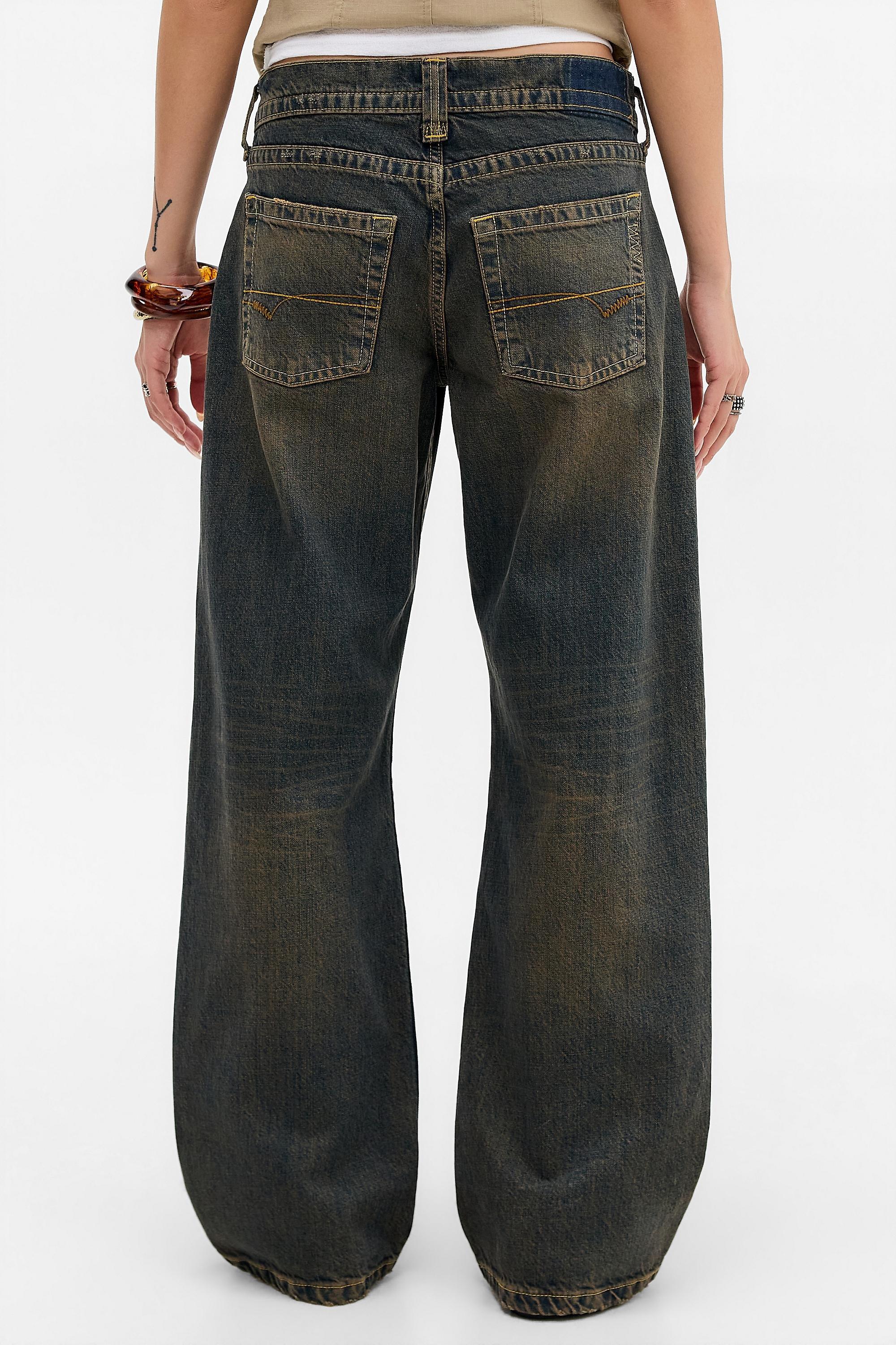 Brown Bdg Kayla Lowrider Jeans, BRN, large image number 5