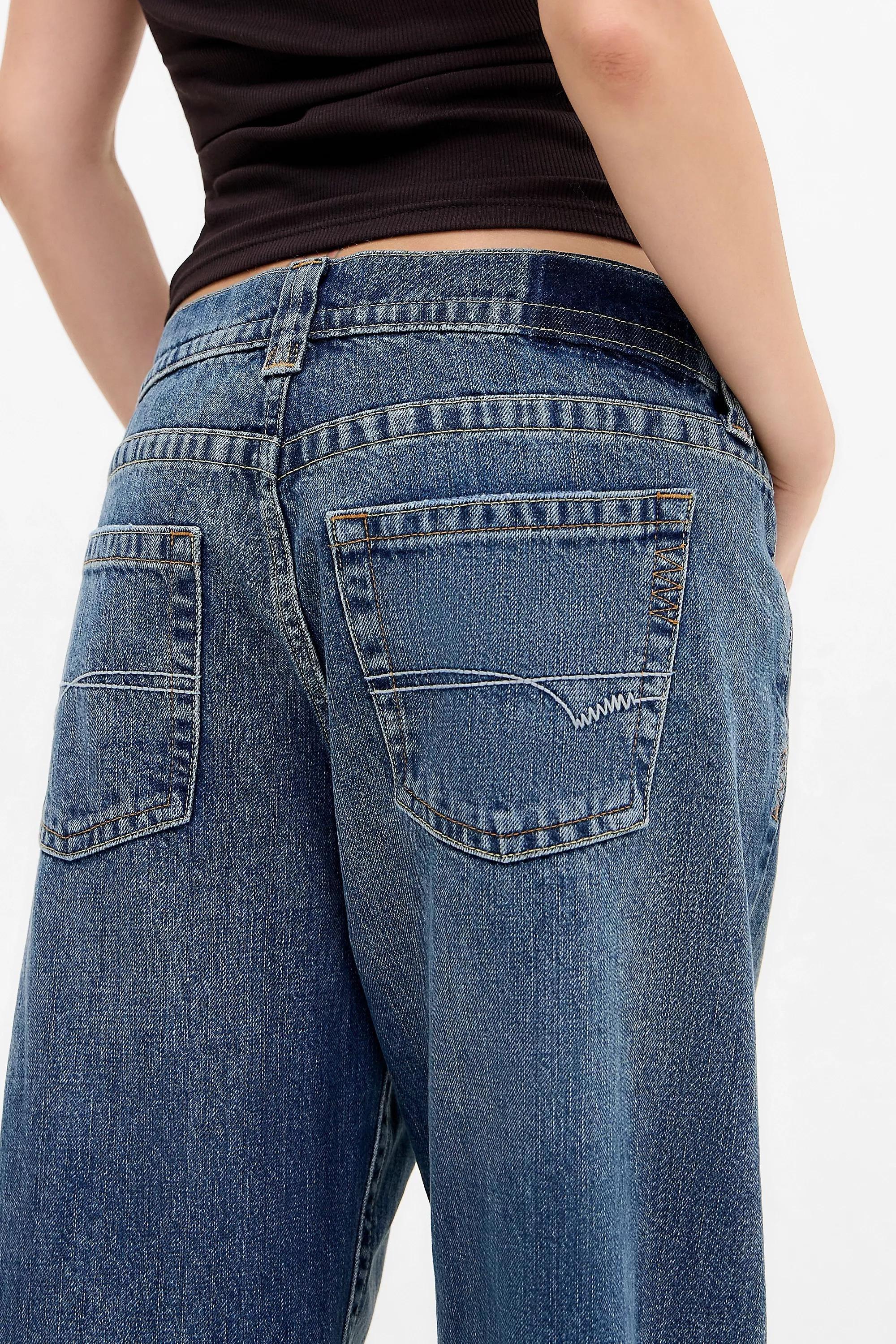 Blue Bdg Kayla Lowrider Jeans, BLUE, large image number 1