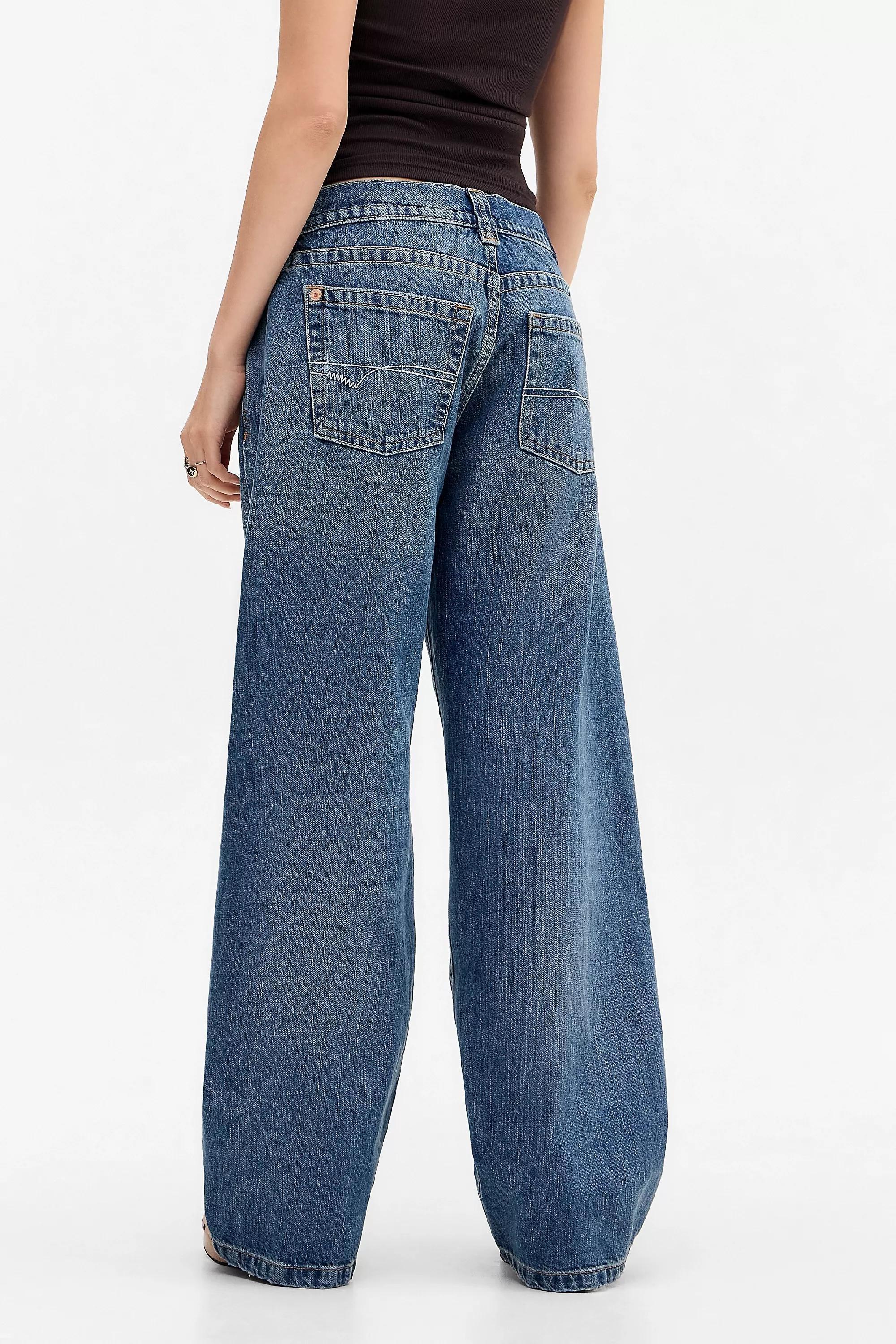 Blue Bdg Kayla Lowrider Jeans, BLUE, large image number 3