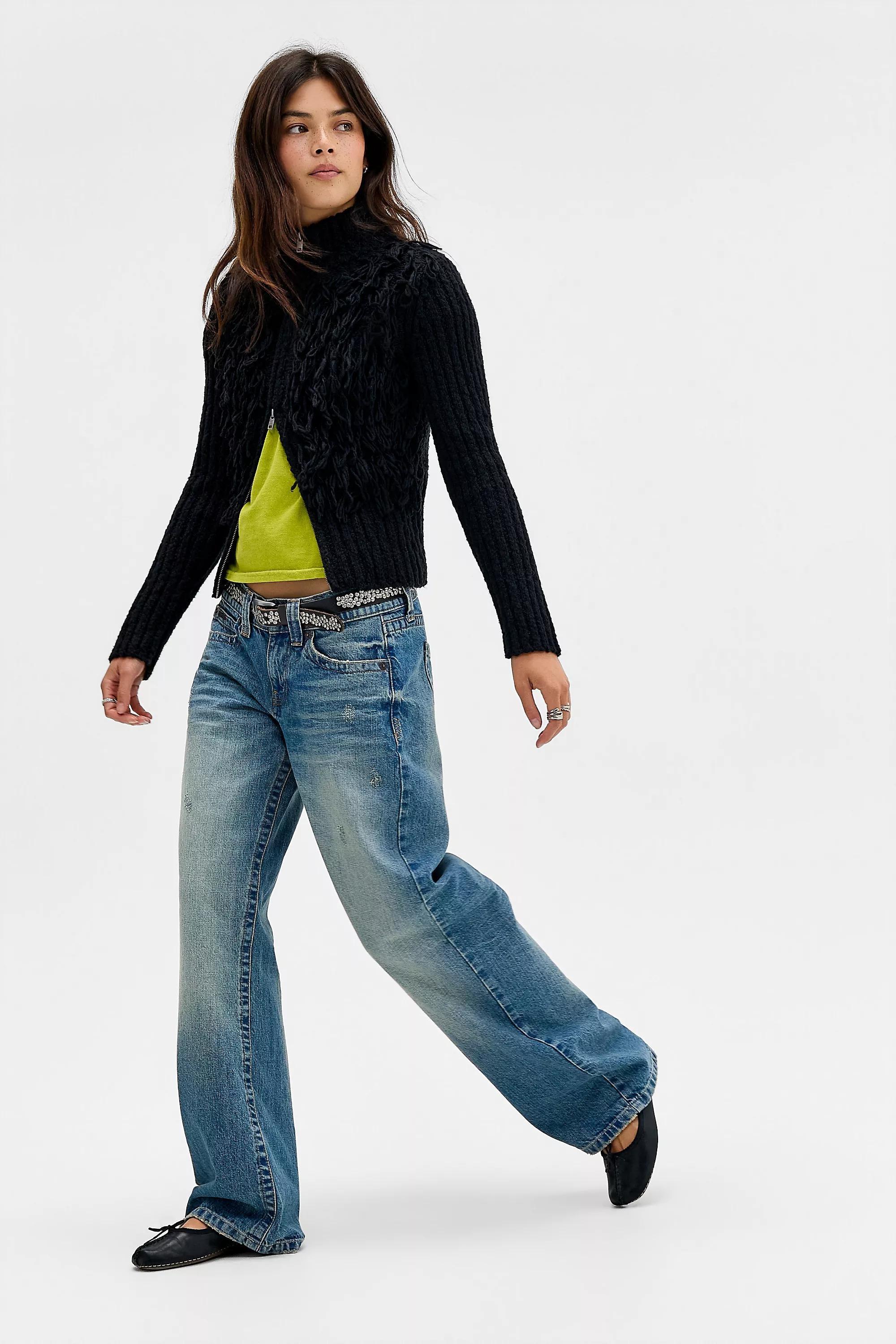 BDG Kayla Lowrider Jeans, Blue, A301_0755, large image number 1