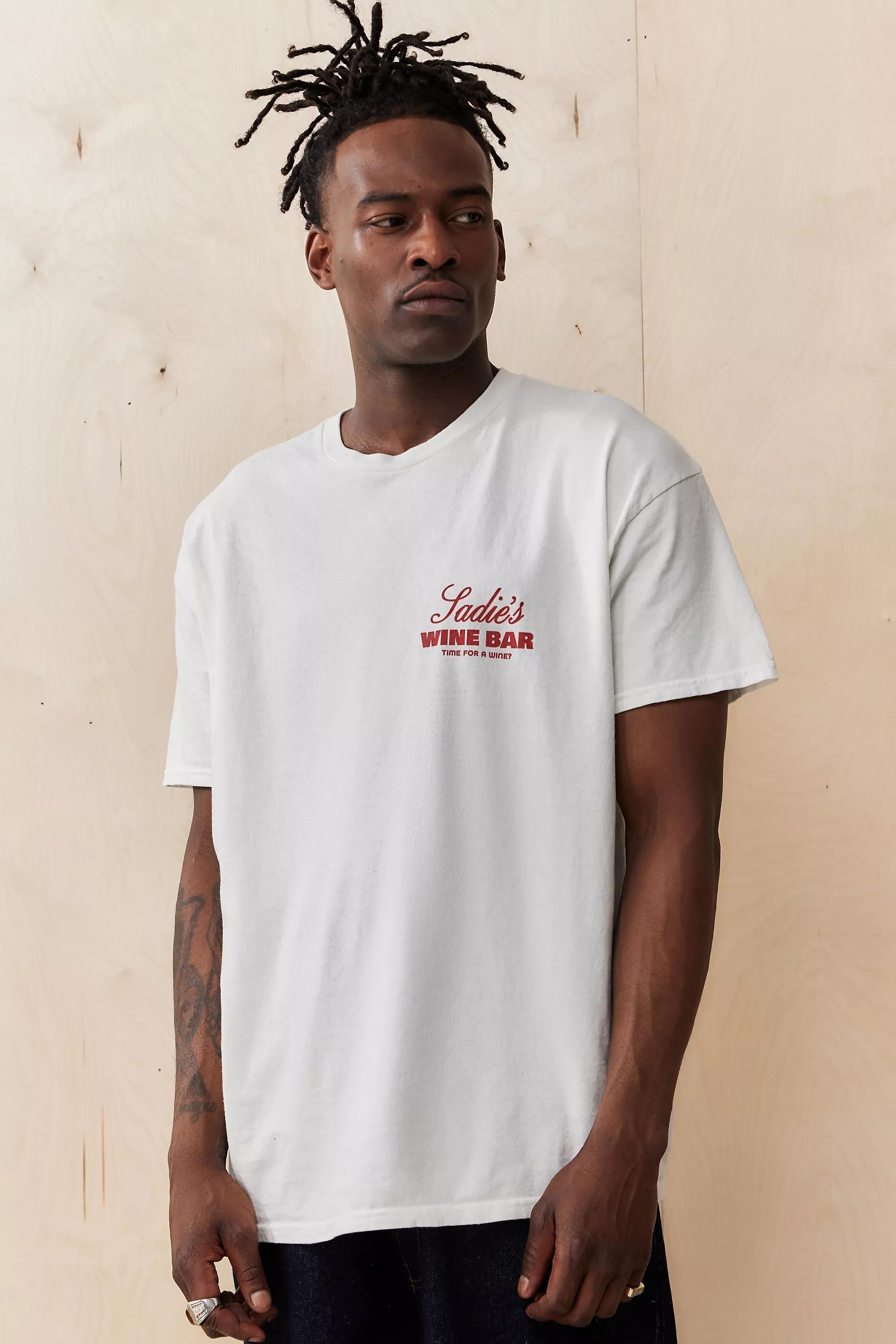 White UO Wine Bar T-Shirt, , large image number 1