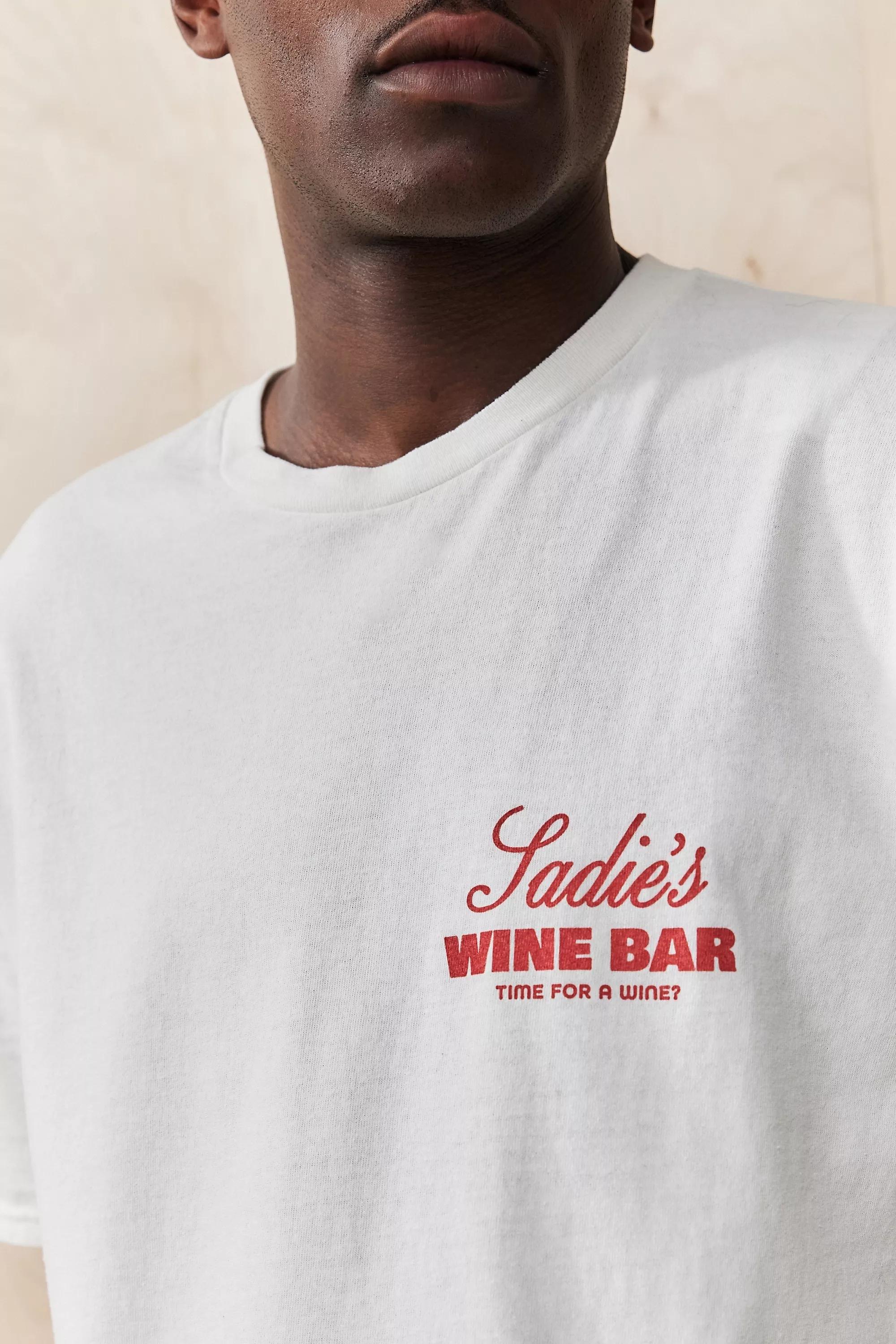 White UO Wine Bar T-Shirt, , large image number 2