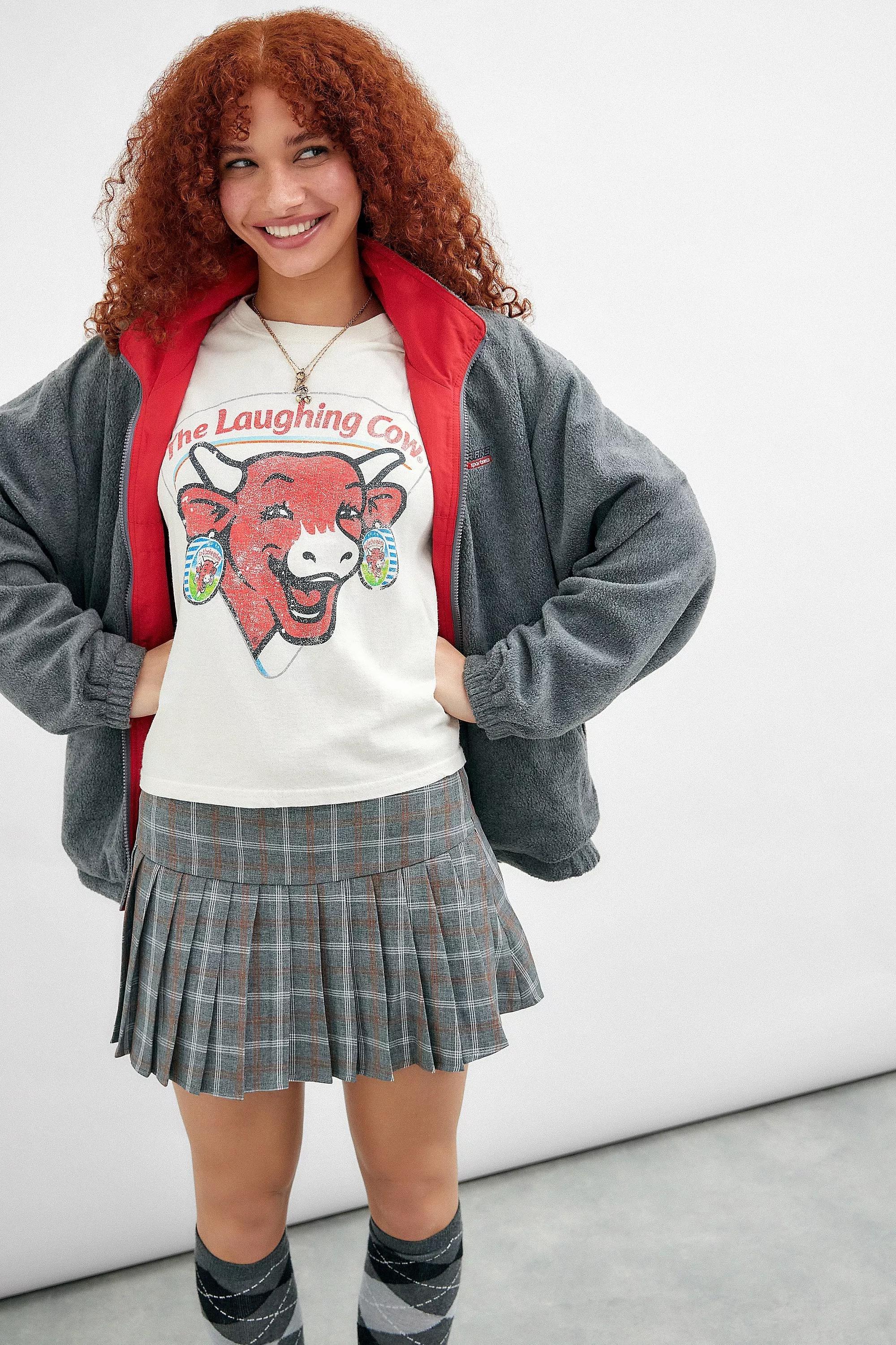 White UO Laughing Cow T-Shirt, , large image number 1