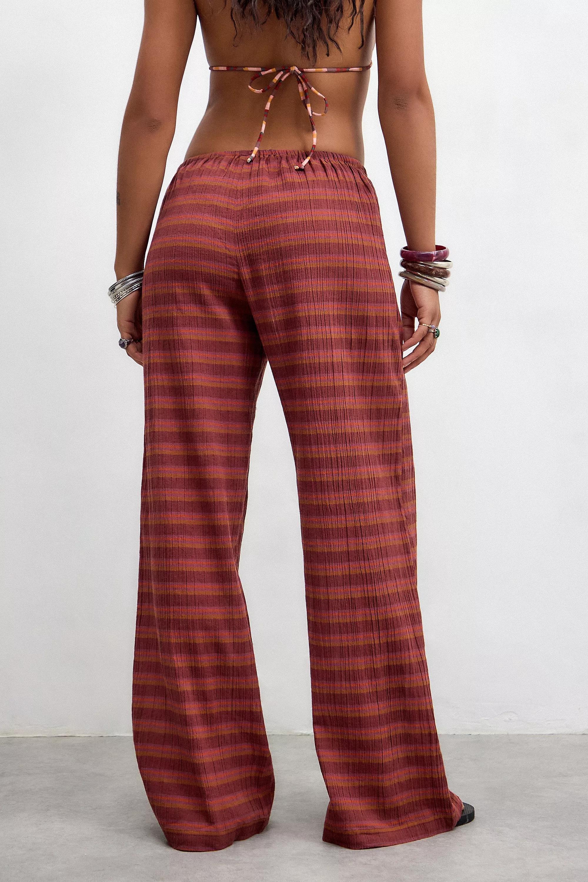 Brown Out From Under Striped Trousers, , large image number 3