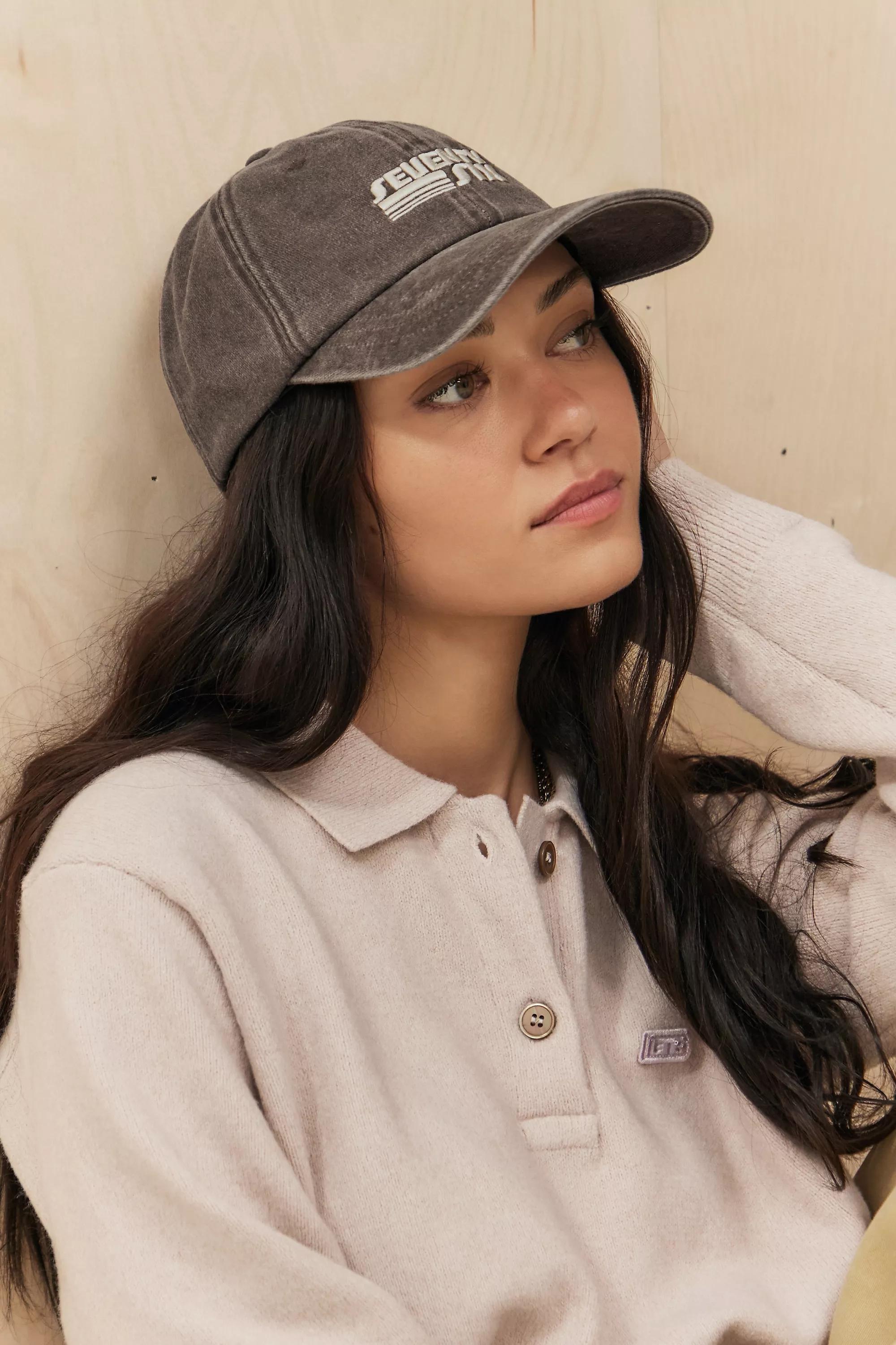 Brown Uo Seventy Six Embroidered Cap, BRN, large image number 0