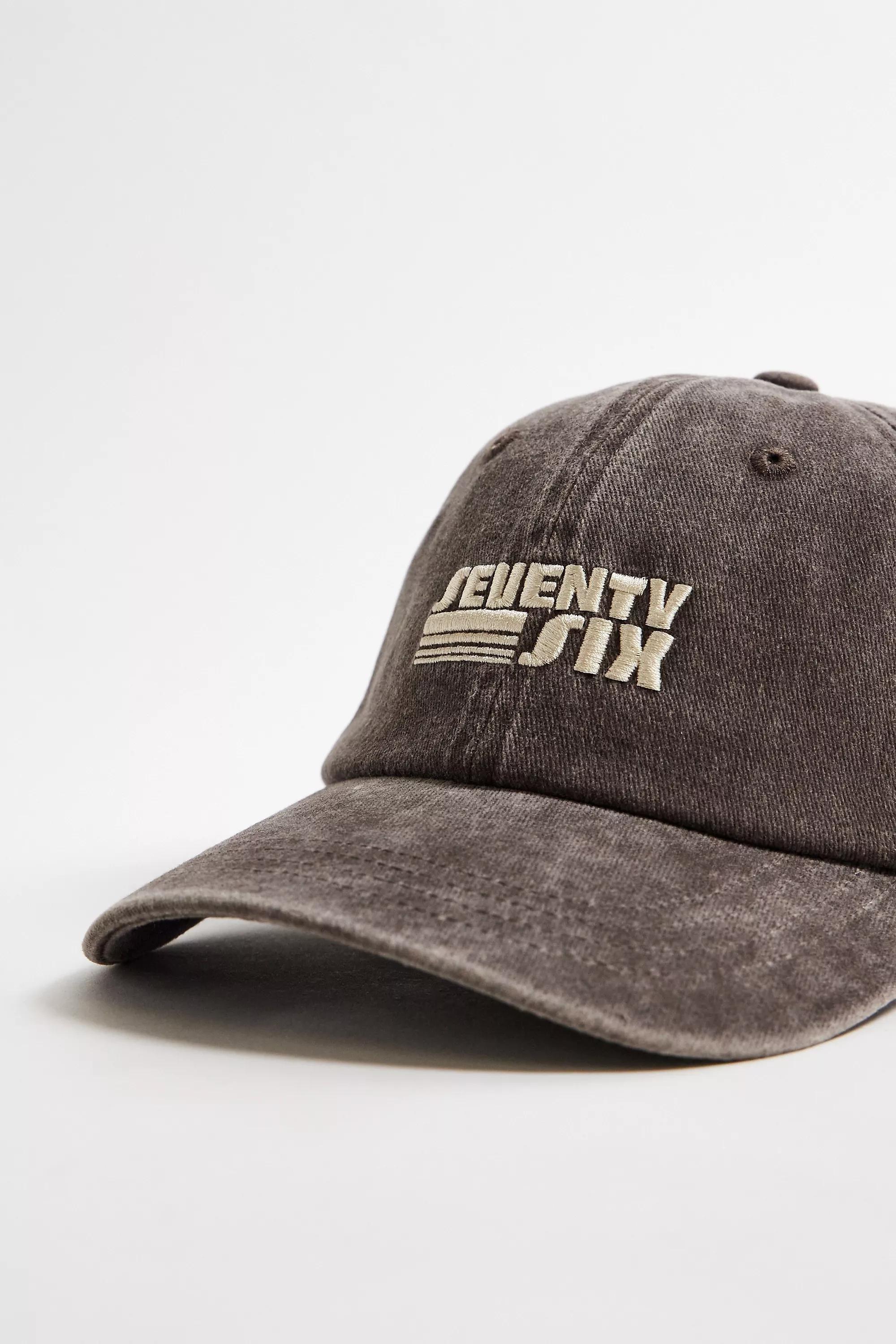 Brown Uo Seventy Six Embroidered Cap, BRN, medium