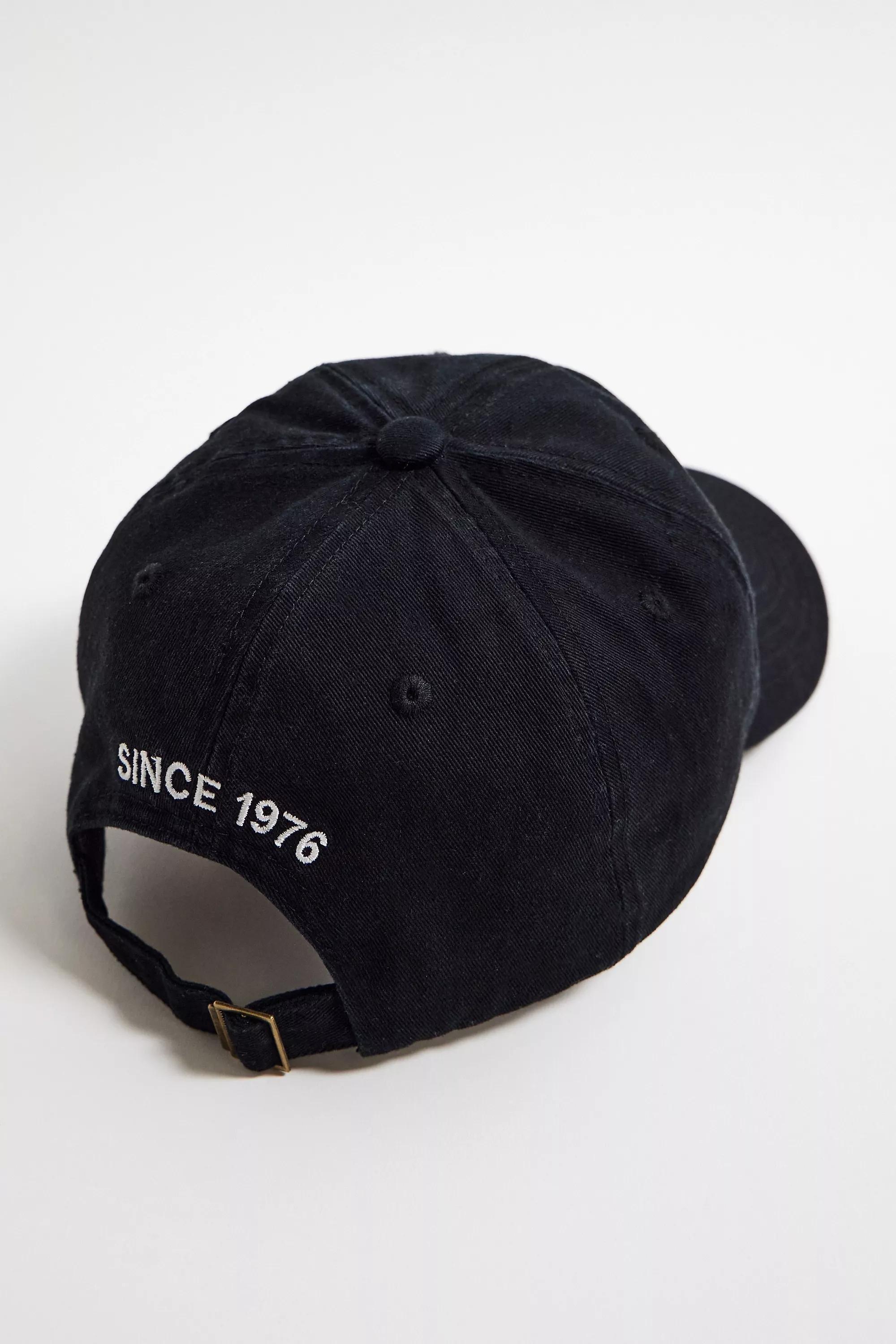 Black Uo 76 Embroidered Cap, BLK, large image number 3