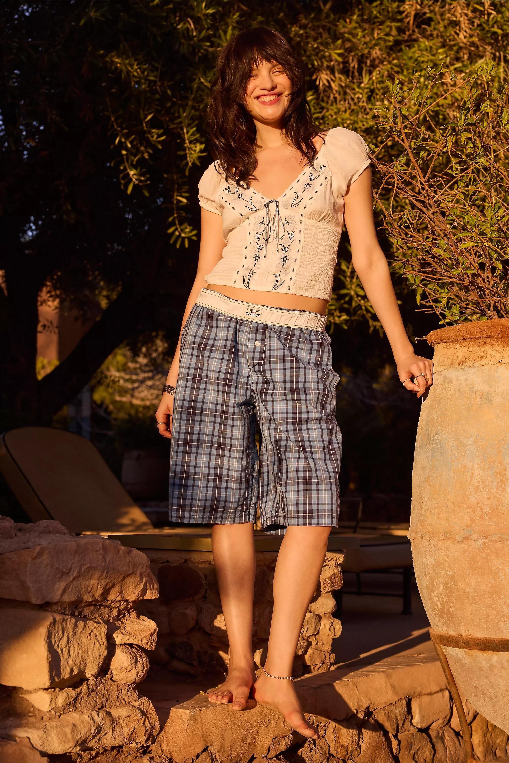 White Uo Embroidered Blouse, WHT, medium