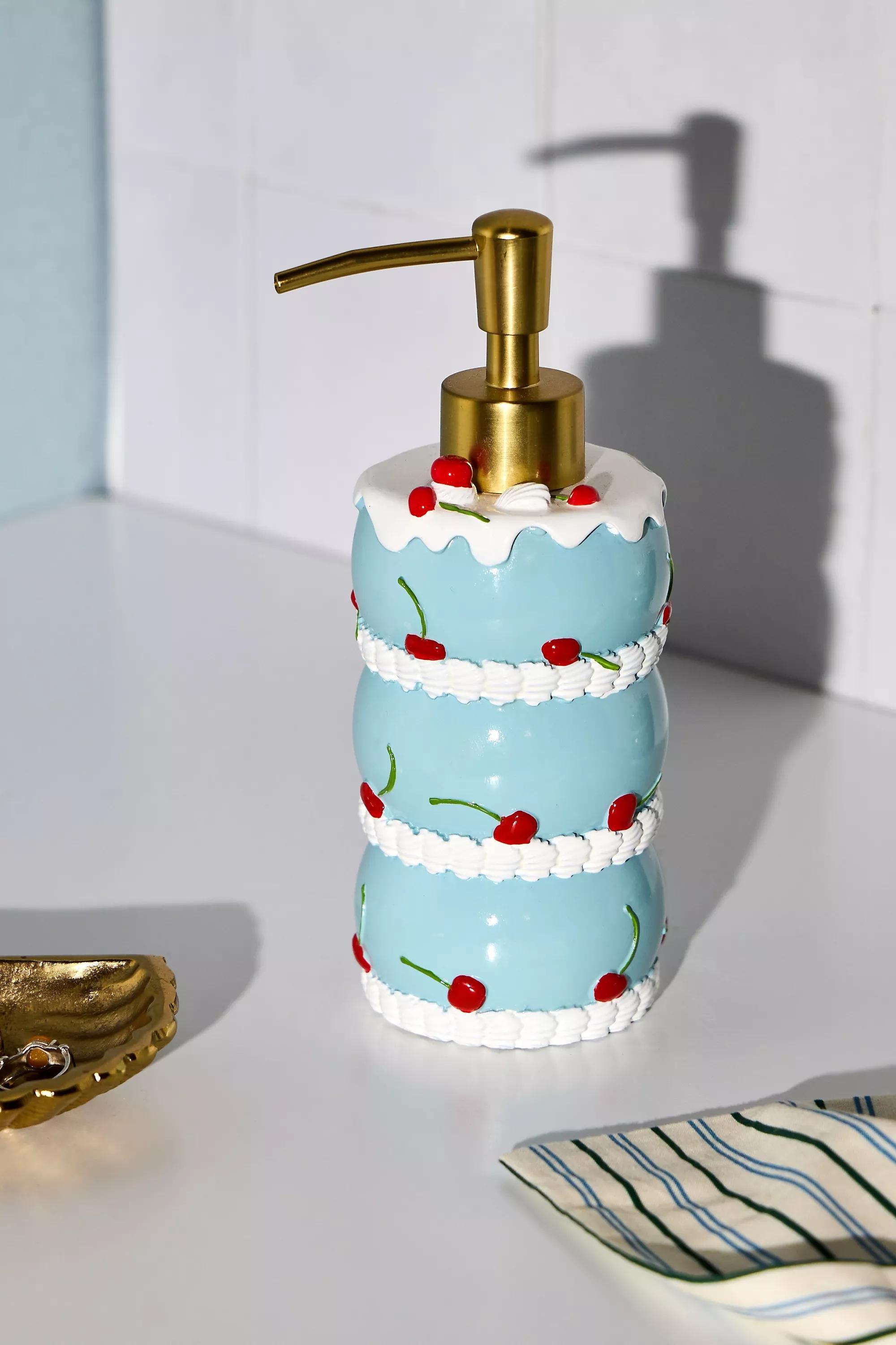Blue Vintage Cake Soap Dispenser, , medium