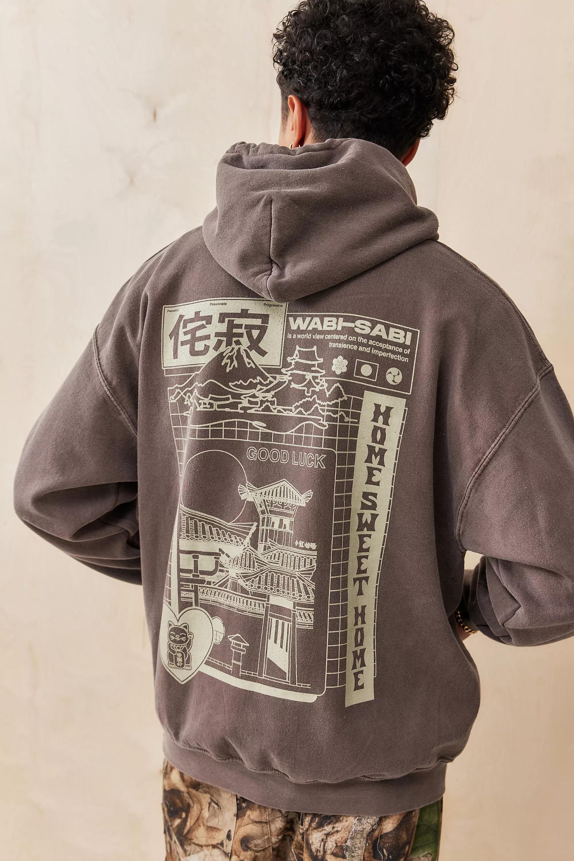 Brown Uo Wabi Sabi Hoodie, , large image number 0