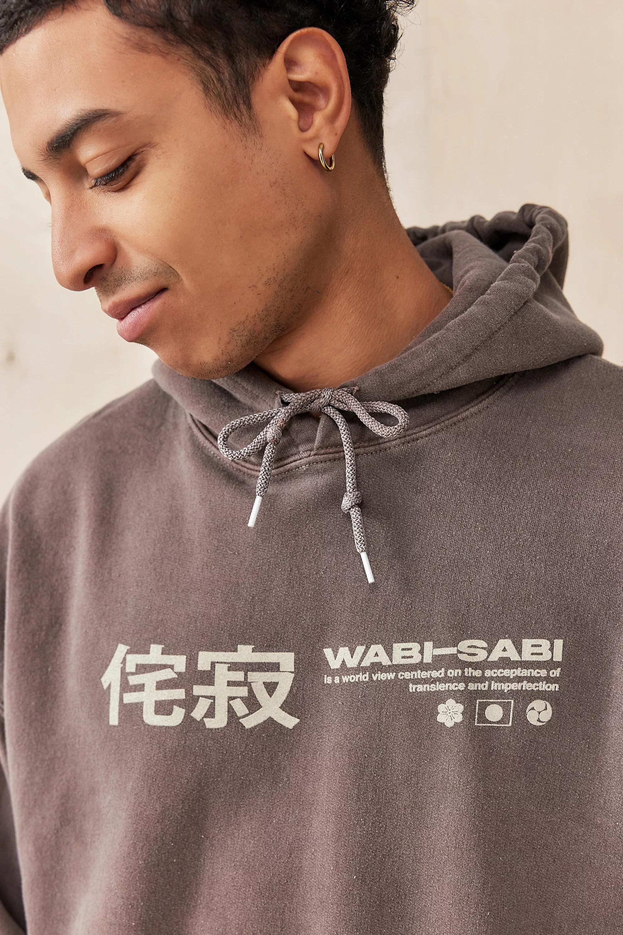 Brown Uo Wabi Sabi Hoodie, , large image number 1
