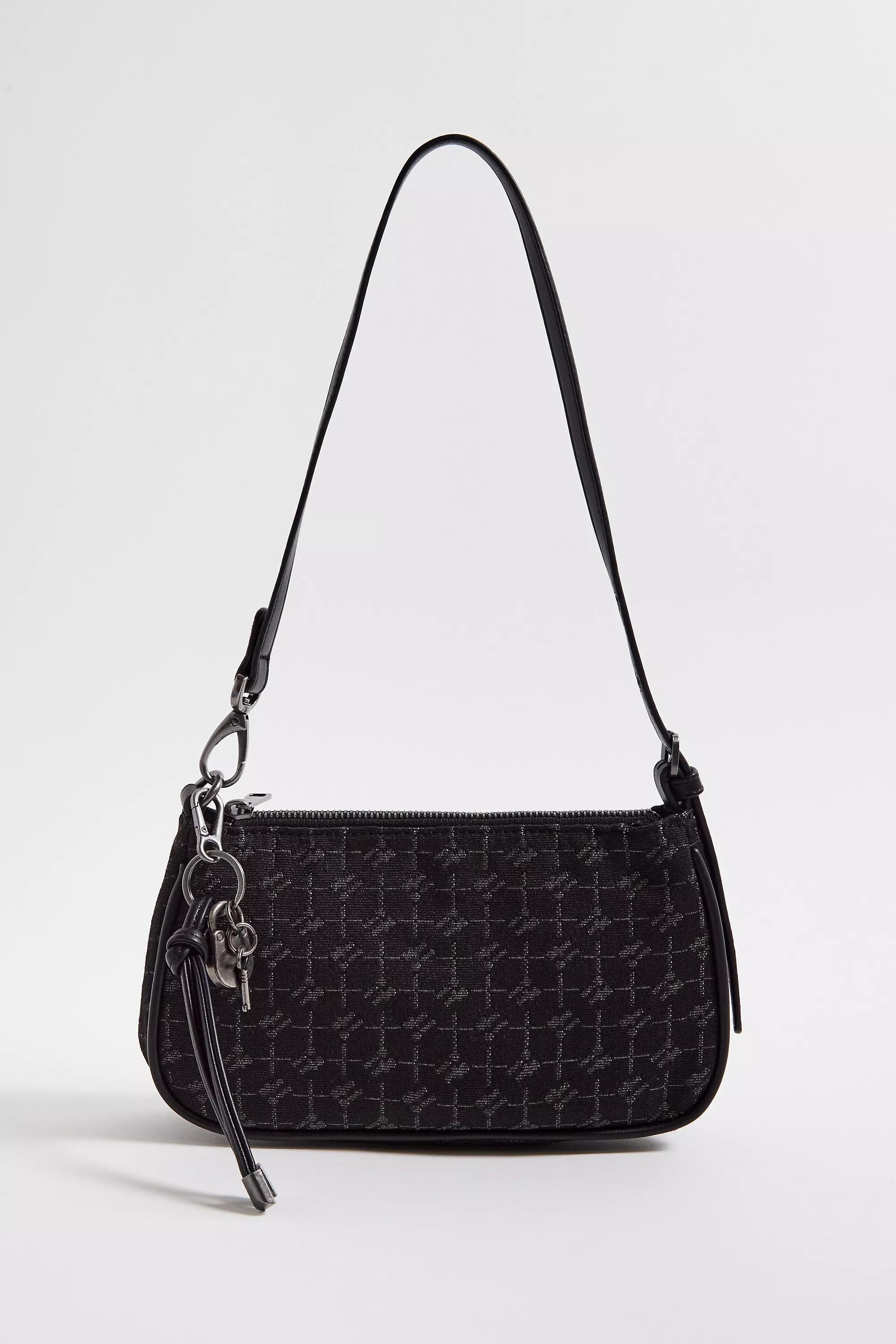 Black UO Monogram Shoulder Bag, BLK, large image number 1