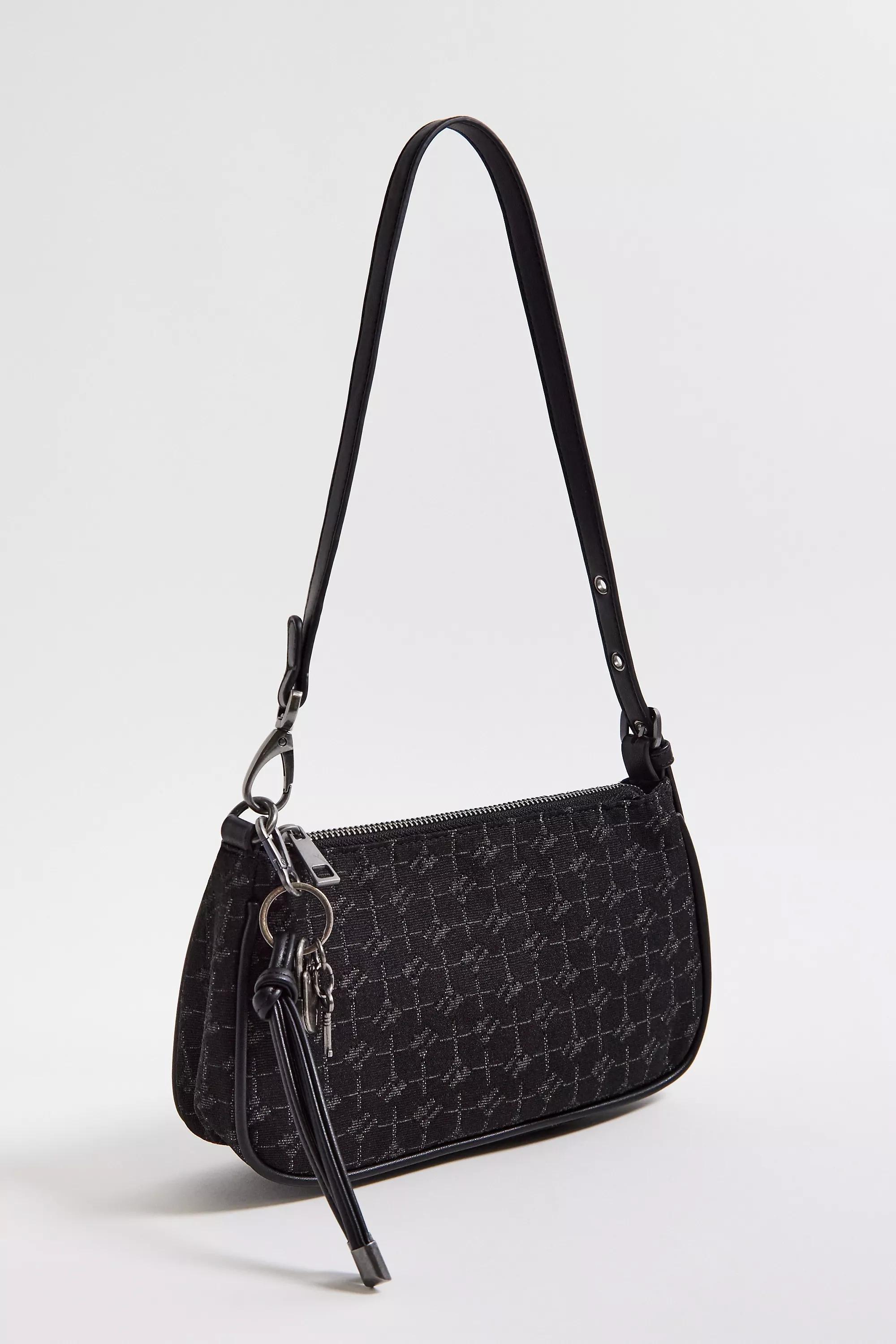 Black UO Monogram Shoulder Bag, BLK, large image number 3