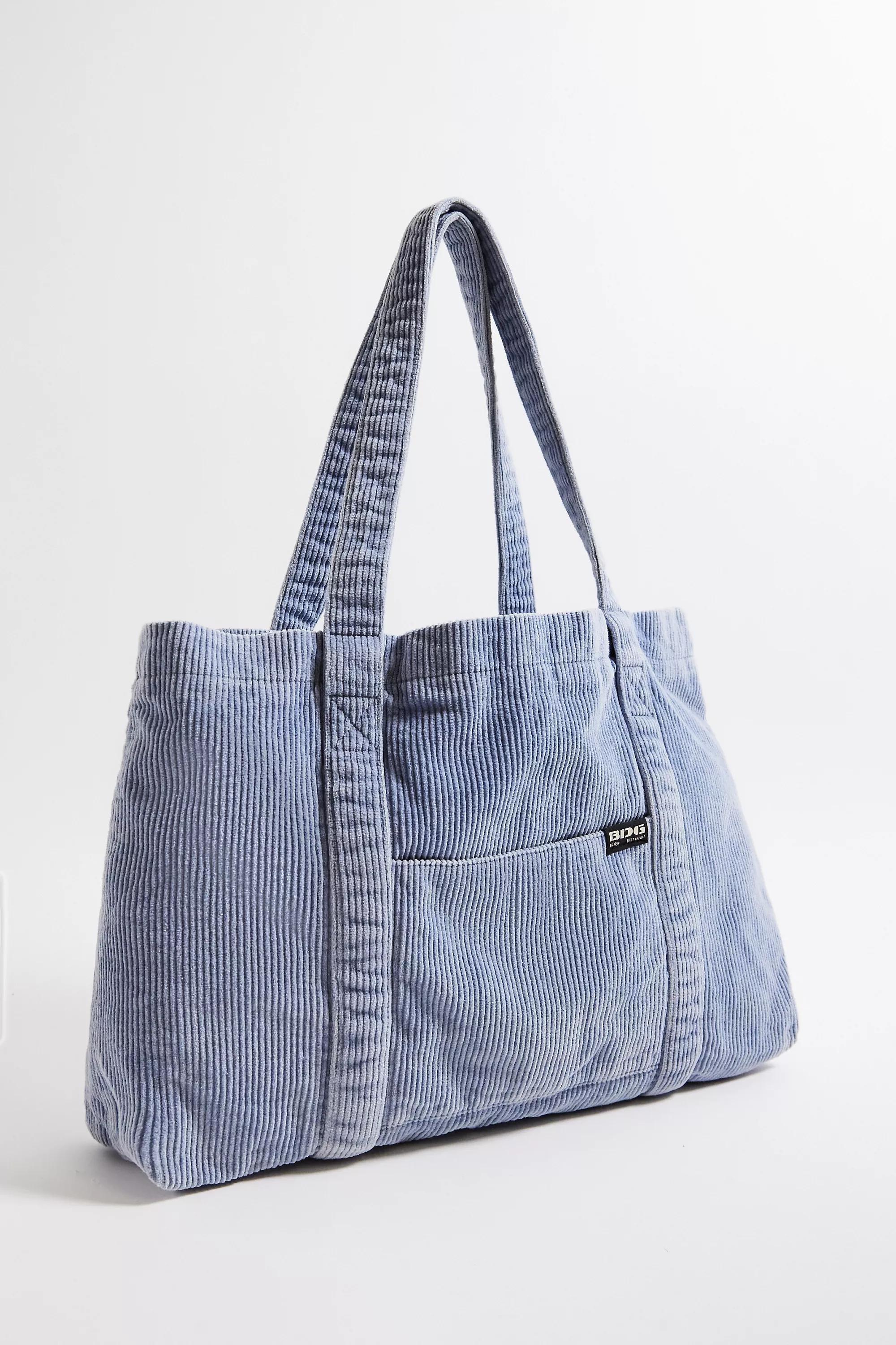 UO Textured Handmade Tote Bag, BLUE, large image number 2
