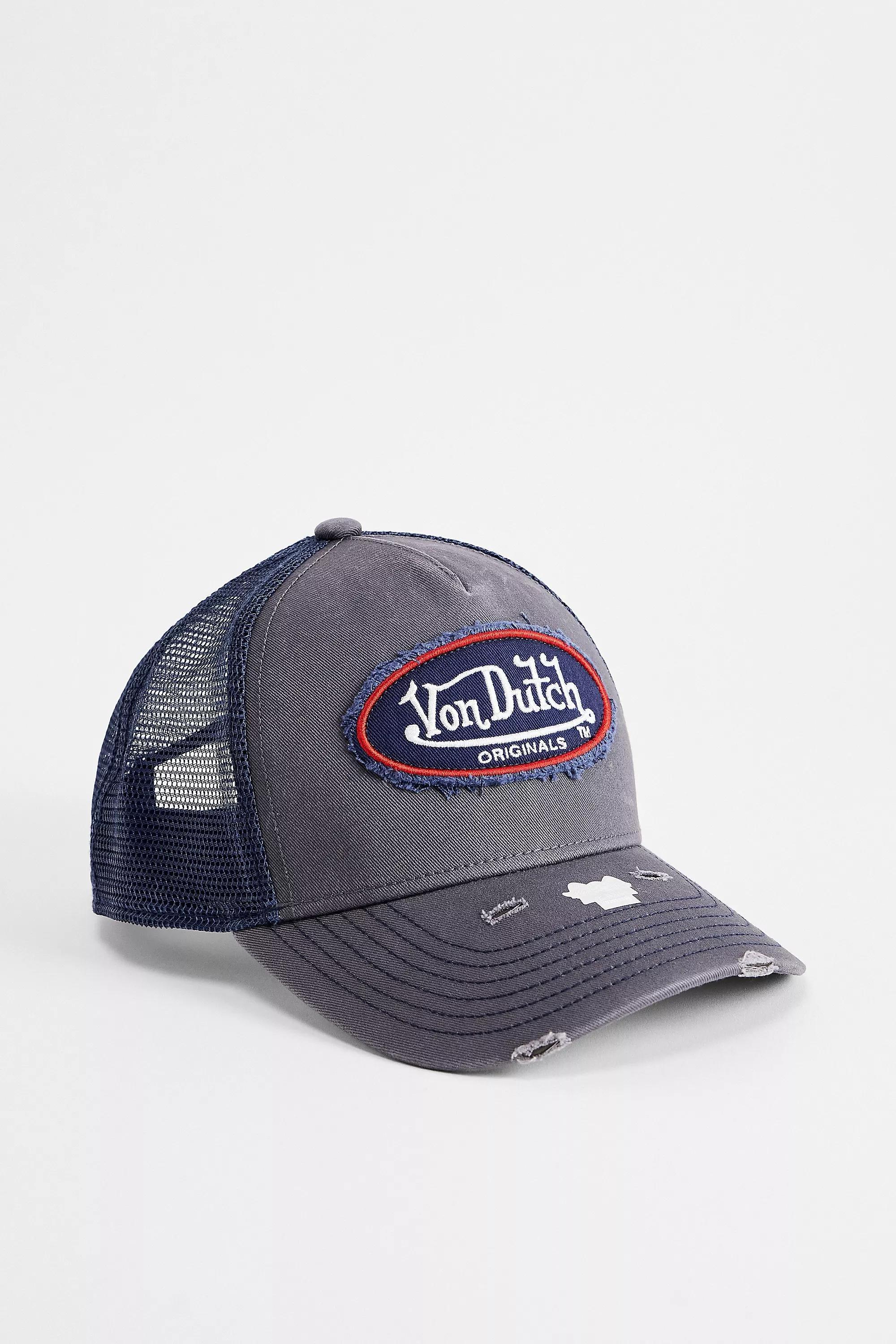 Grey Von Dutch Kalmar Trucker Cap, GREY, large image number 1