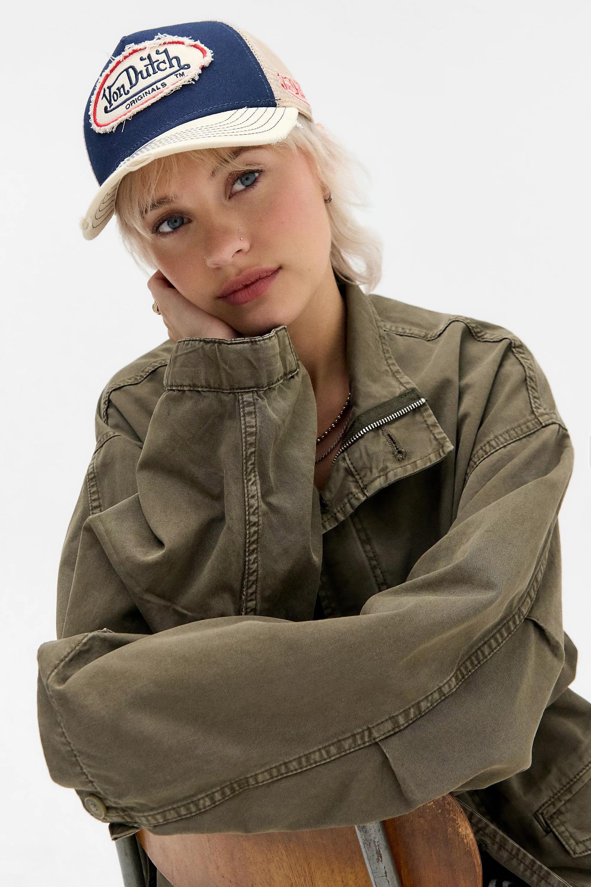 Navy Von Dutch Exclusive Trucker Cap, , medium