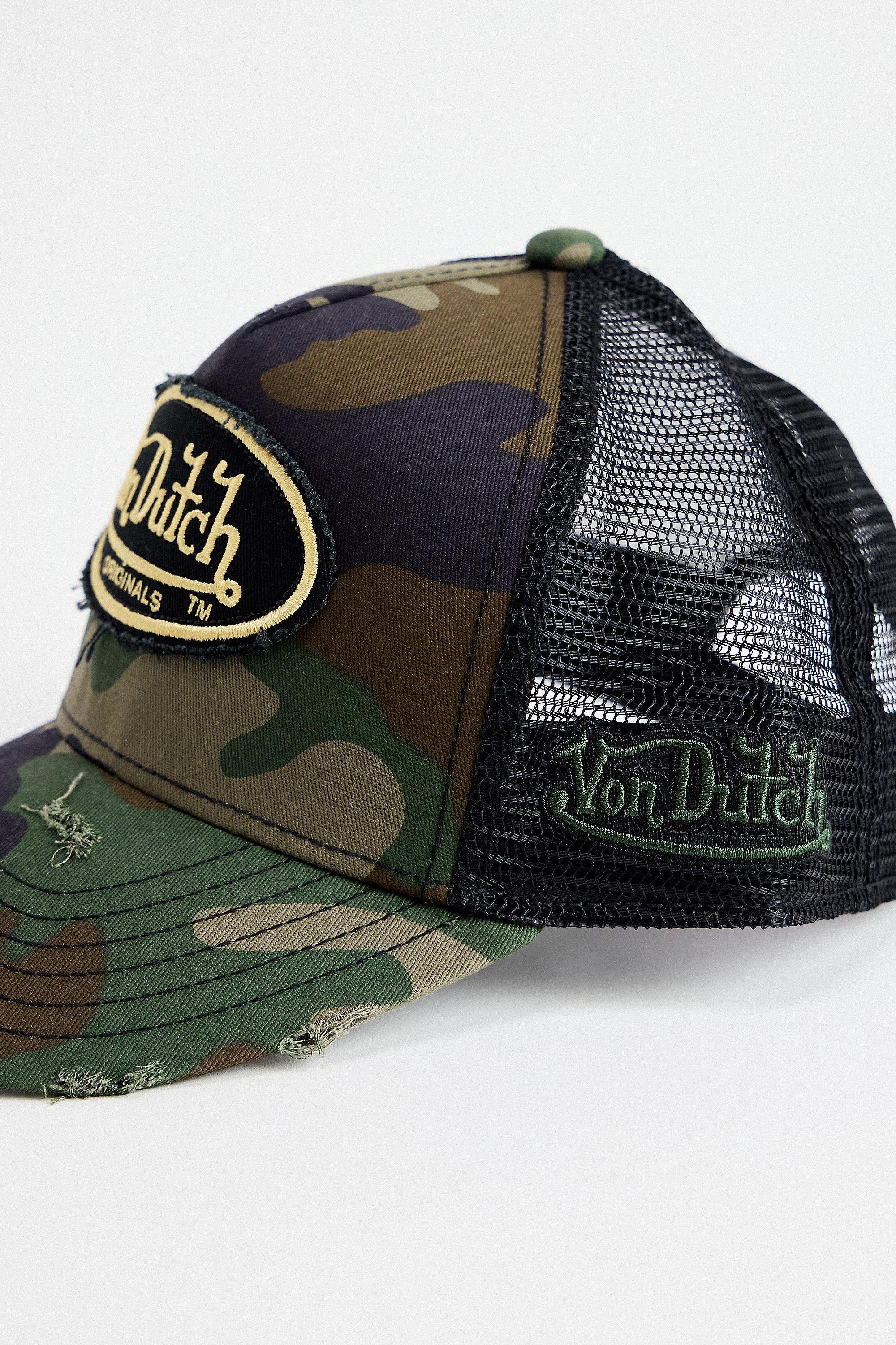 Green Von Dutch Uo Exclusive Camo Trucker Cap, GN, large image number 2