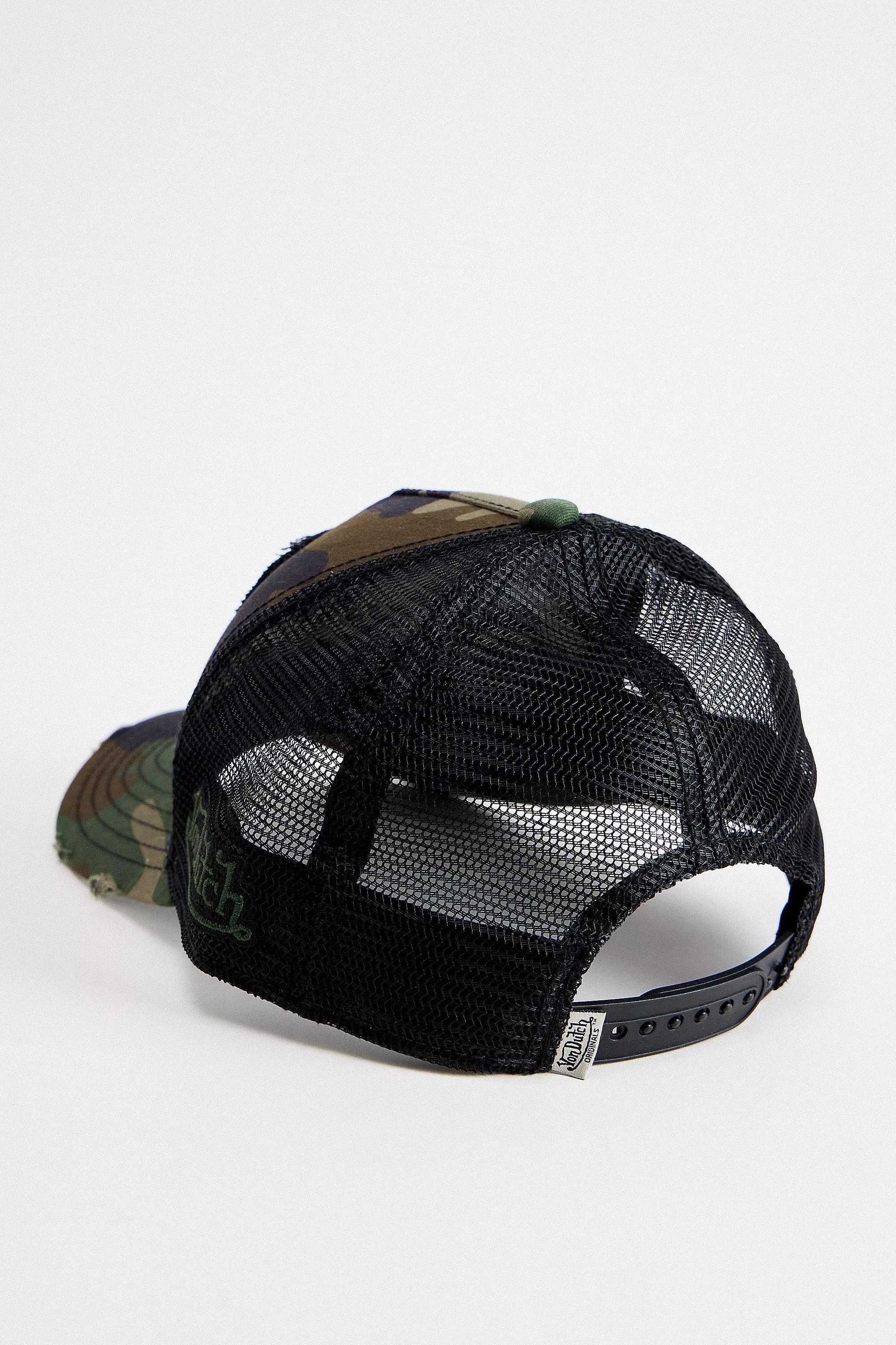 Green Von Dutch Uo Exclusive Camo Trucker Cap, GN, large image number 3