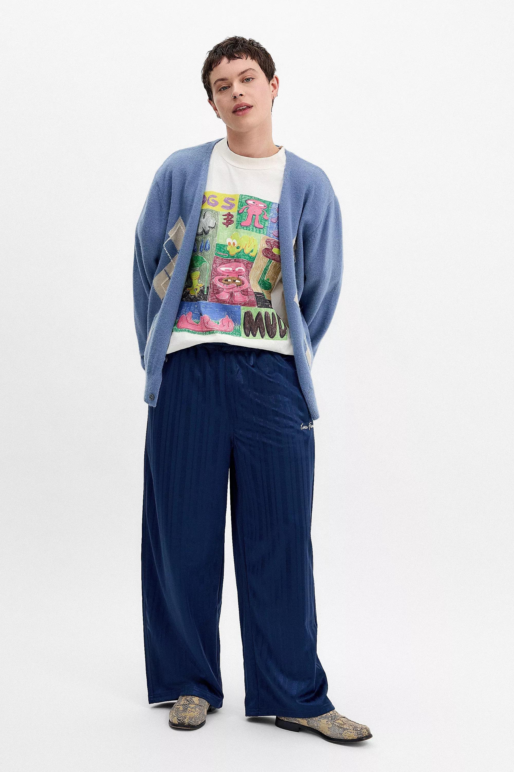 Navy Iets Frans... Shadow Stripe Harri Joggers, , large image number 4