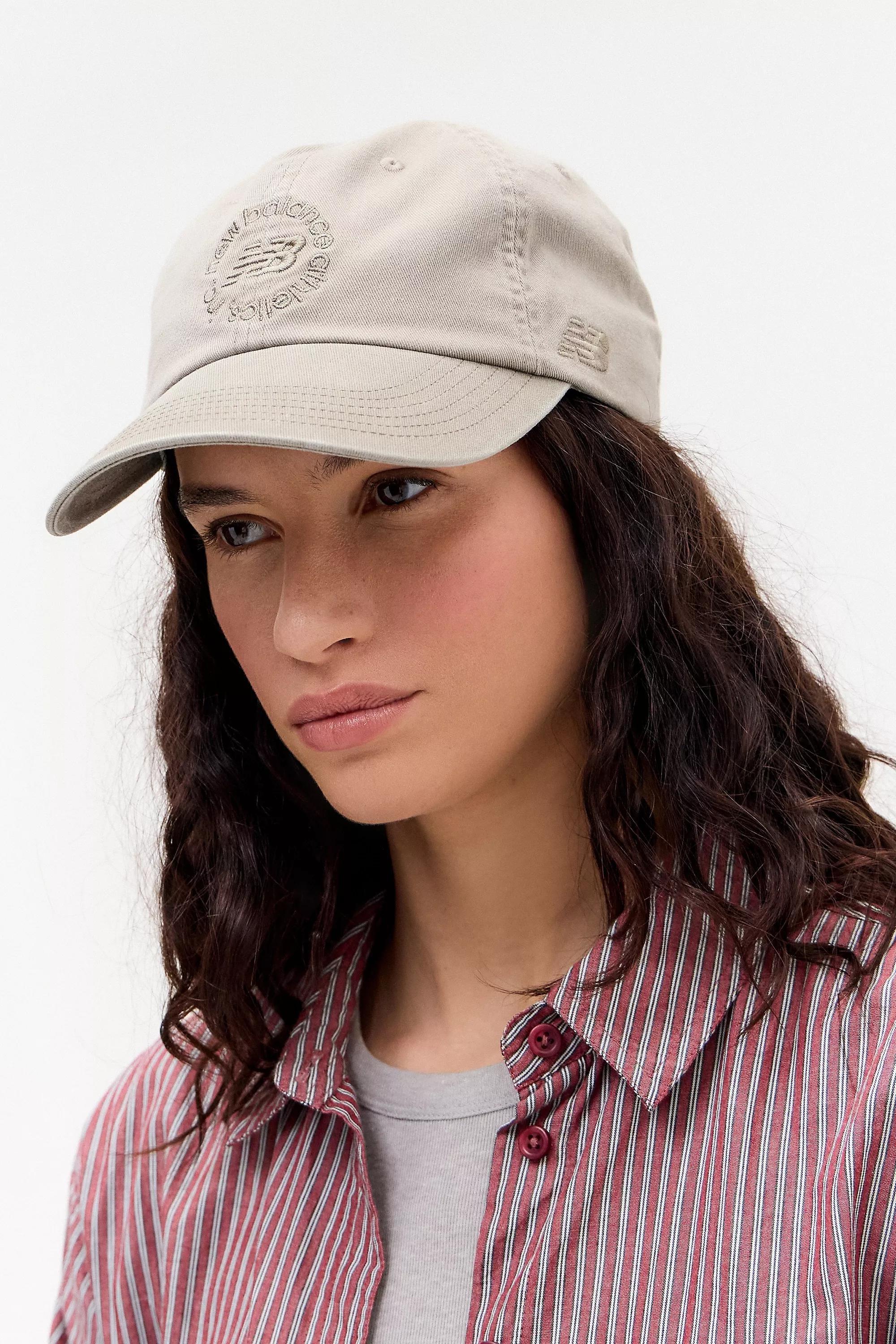 Beige New Balance Circle Graphic Cap, LIGHT SAND, large image number 0