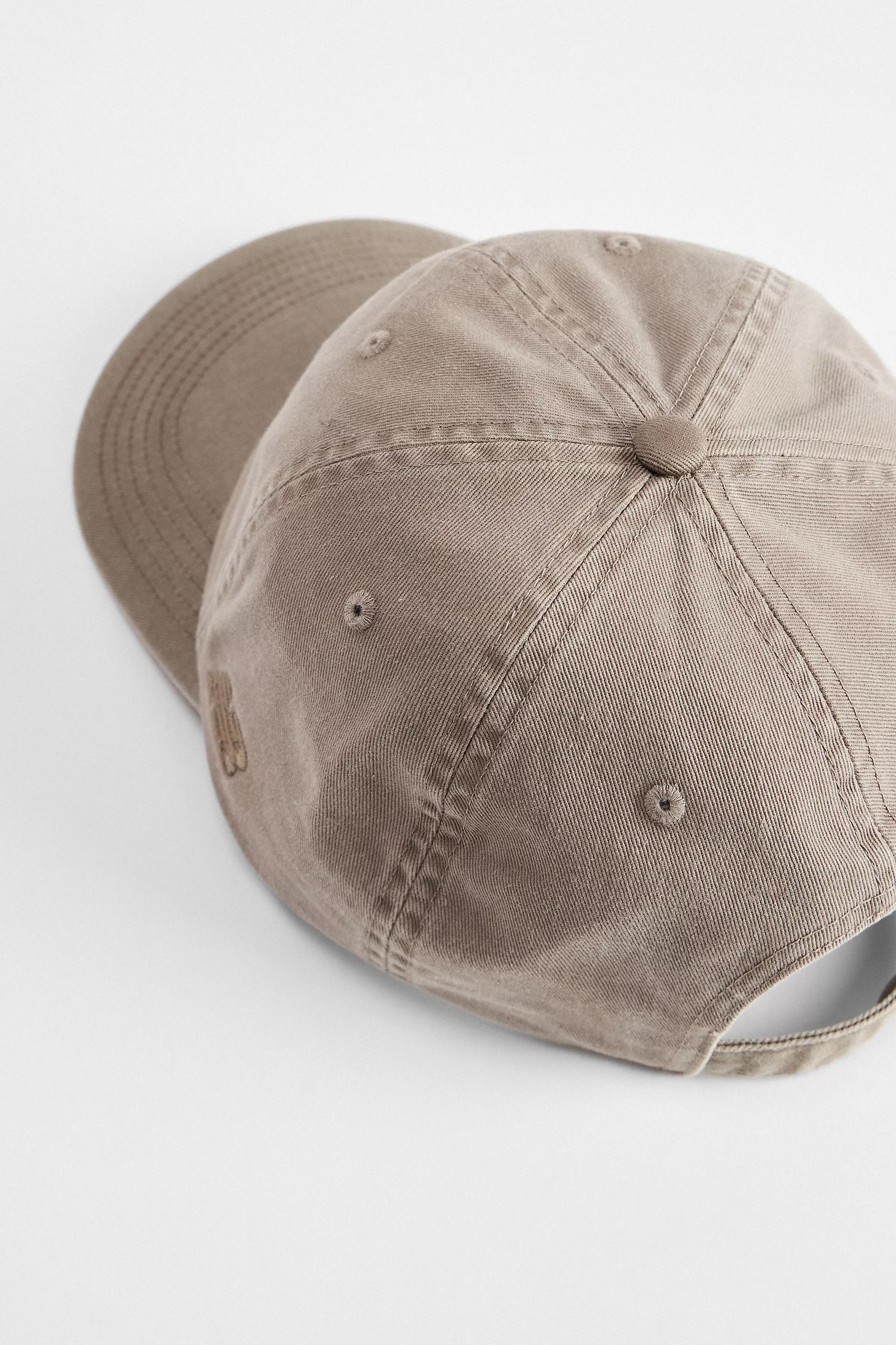 Beige New Balance Circle Graphic Cap, LIGHT SAND, large image number 3