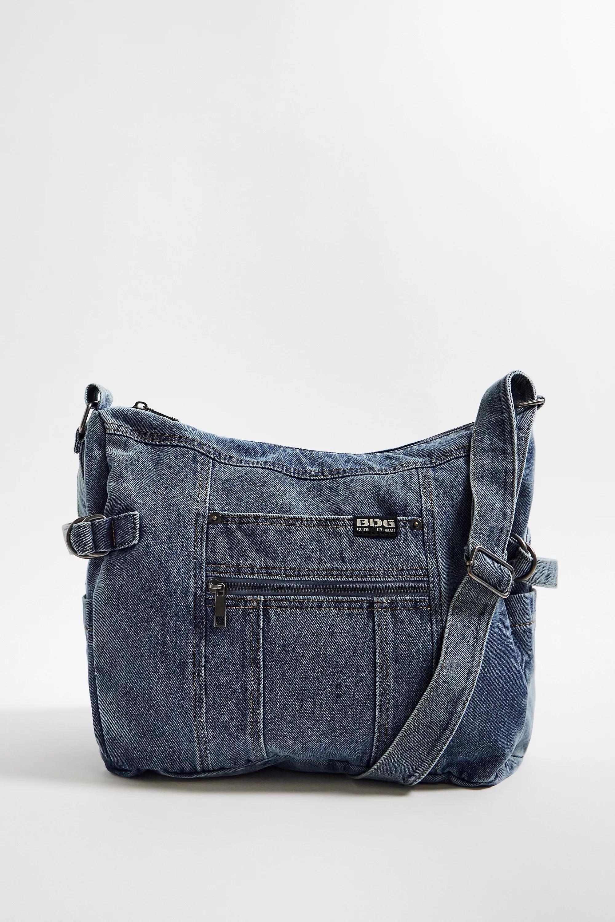 UO Denim Sling Bag, DENIM L, medium