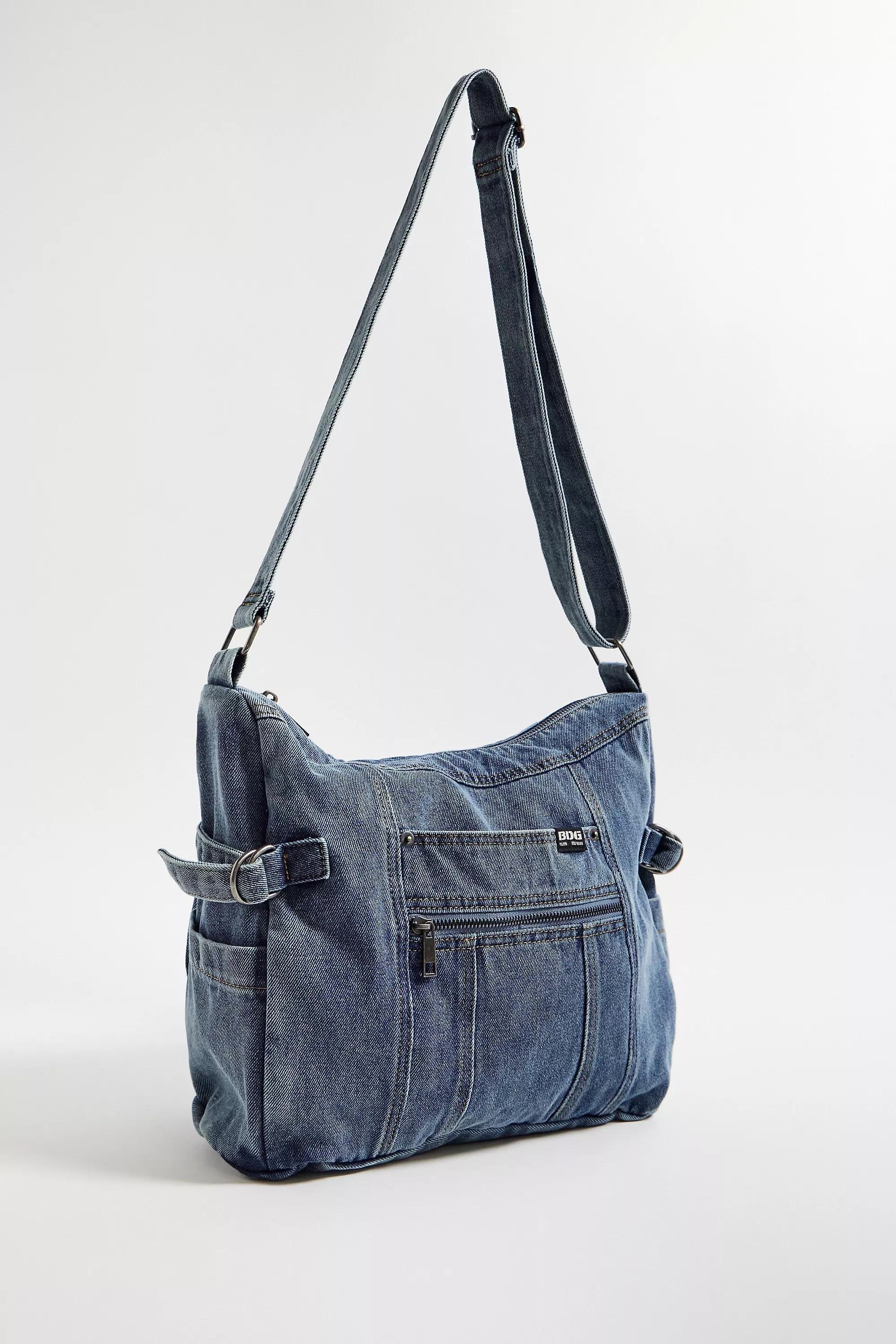 UO Denim Sling Bag, DENIM L, medium