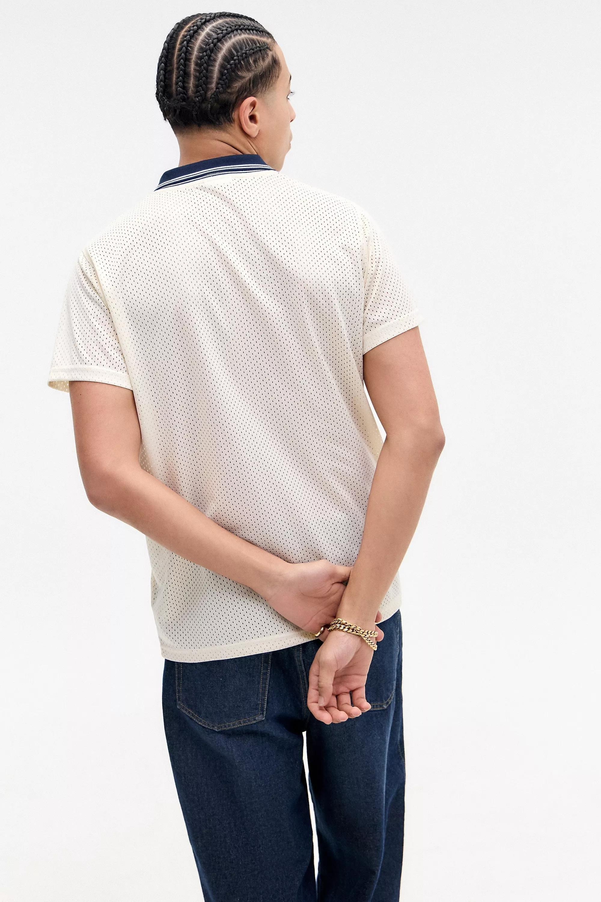 White Iets Frans... White Airtex Short Sleeve T-Shirt, , large image number 4