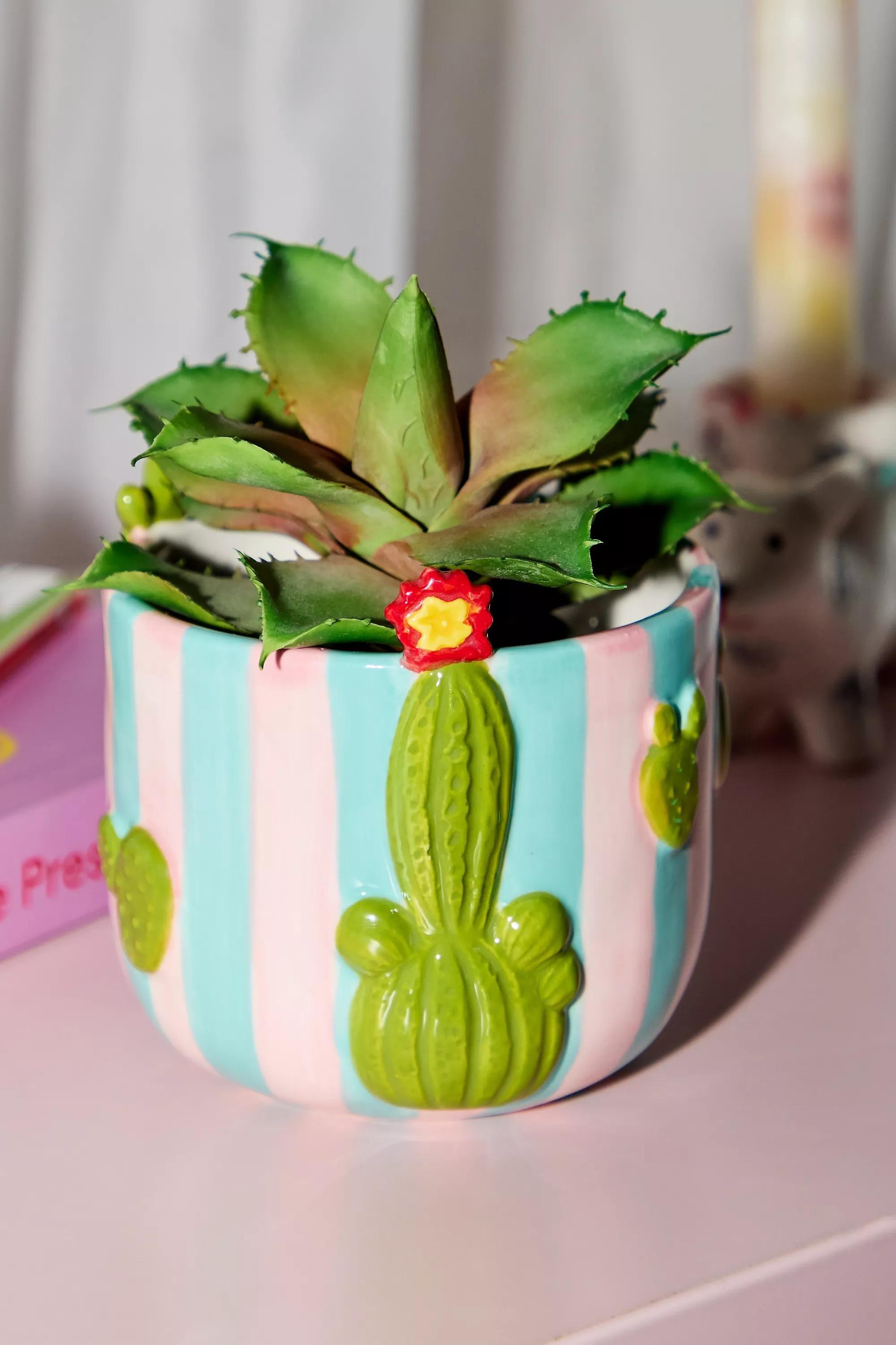 Green Cactus Planter, GRN, large image number 1