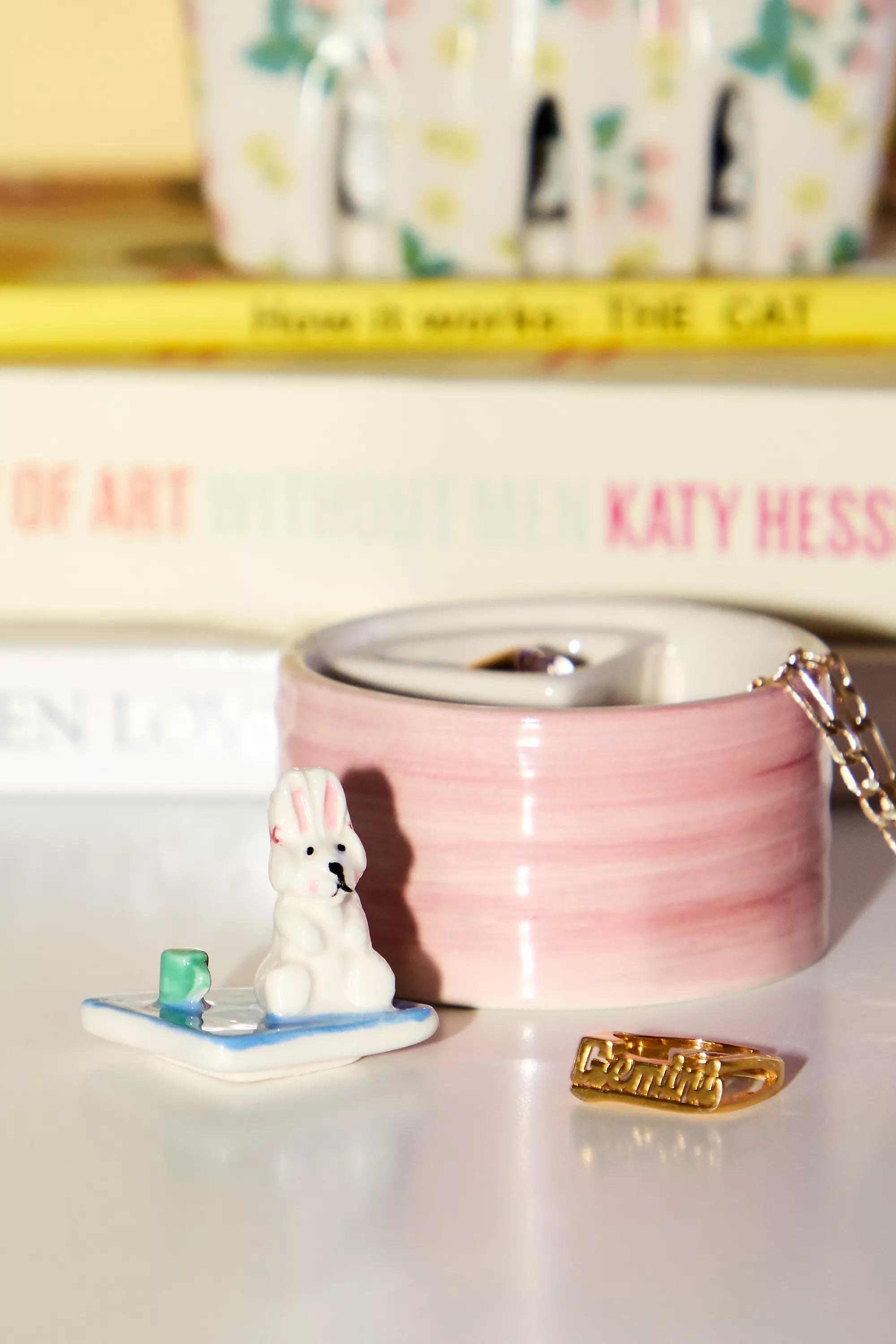 Pink Music Bunny Trinket Box, ASSORT, large image number 1