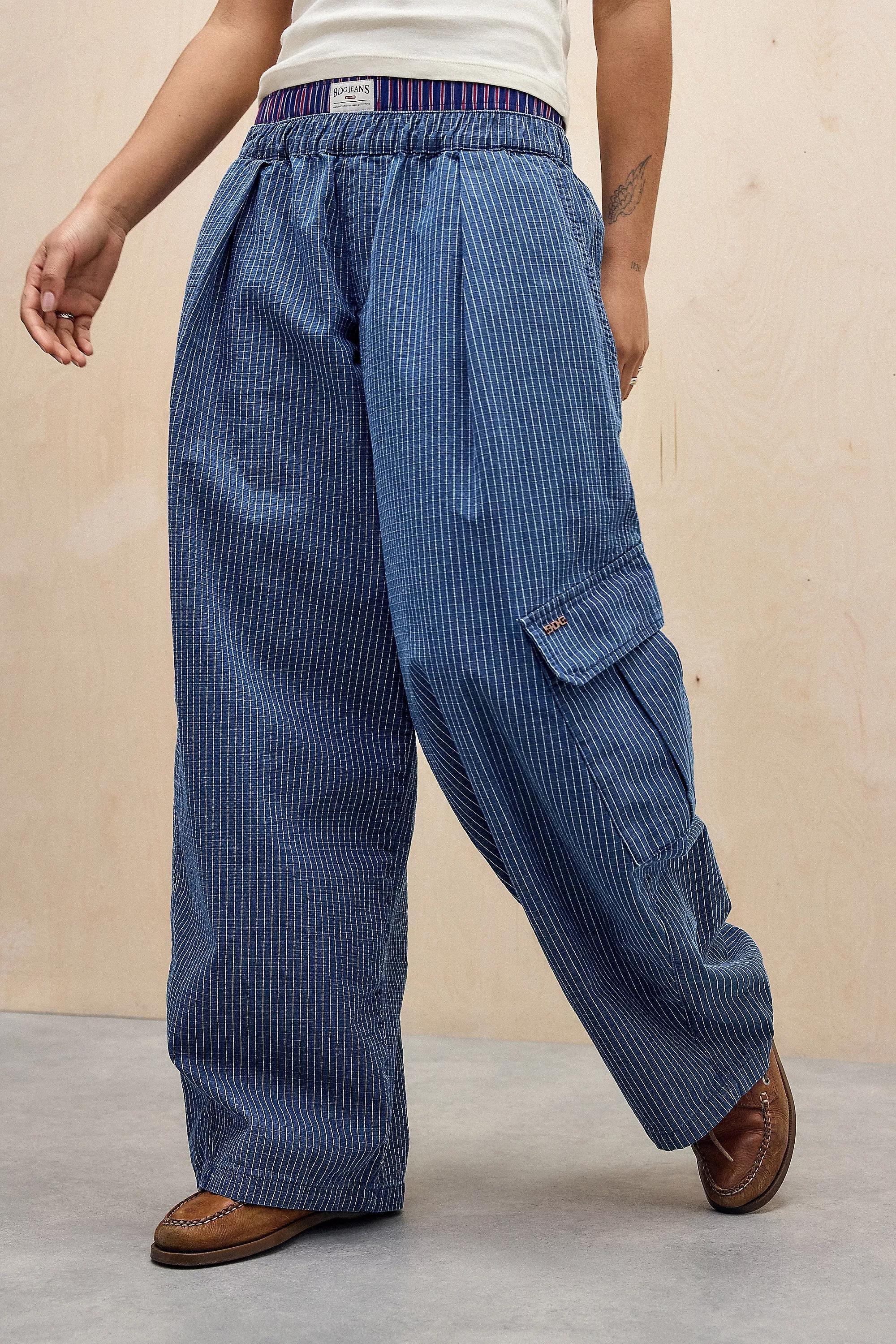 Blue Bobbi Bdg Striped Ripstop Pants, , large image number 0