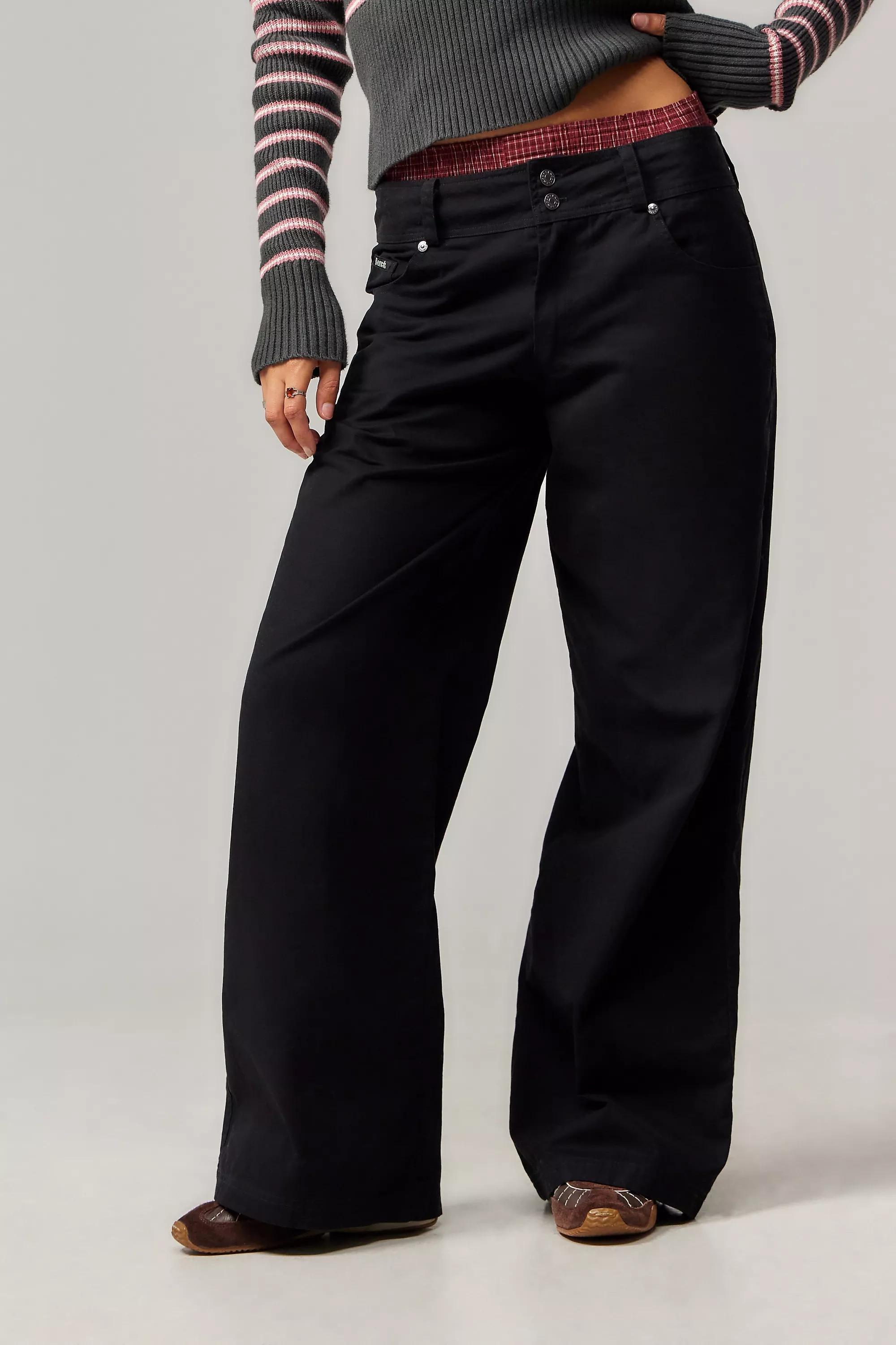 Black Slouchy Trousers, , large image number 0