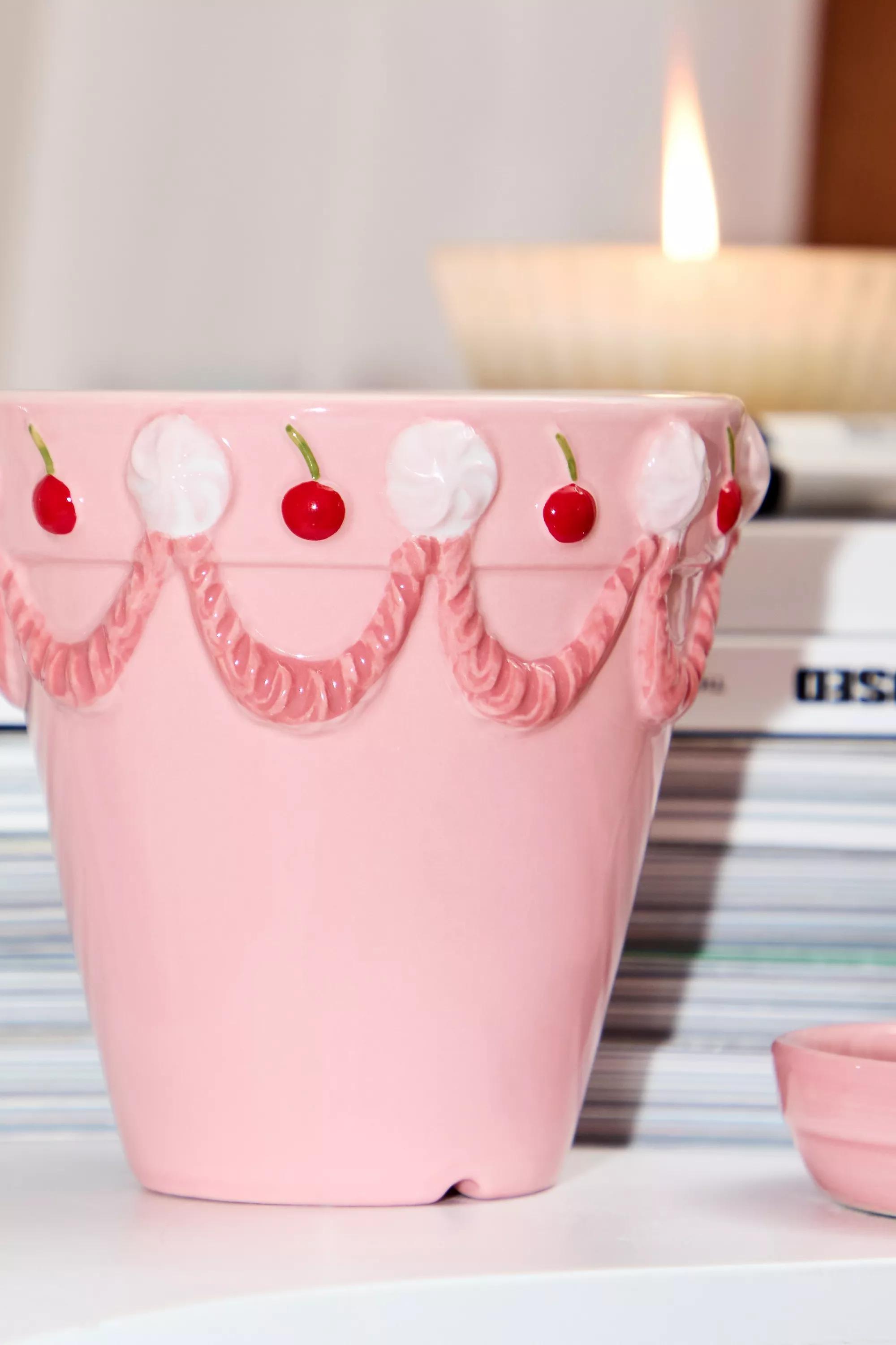 Pink Vintage Cake Planter, ASSORT, large image number 1