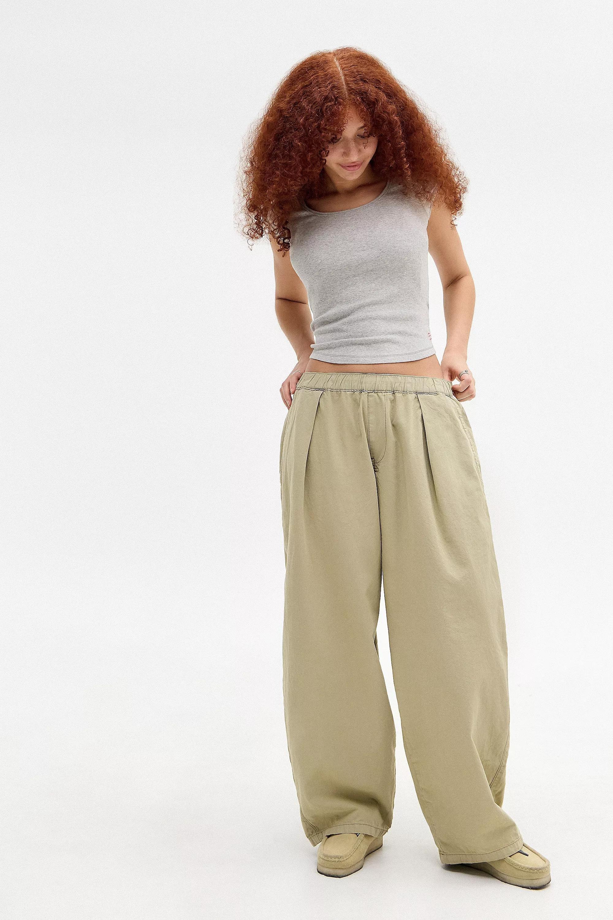 Beige Bdg Baggy Pants, , large image number 0