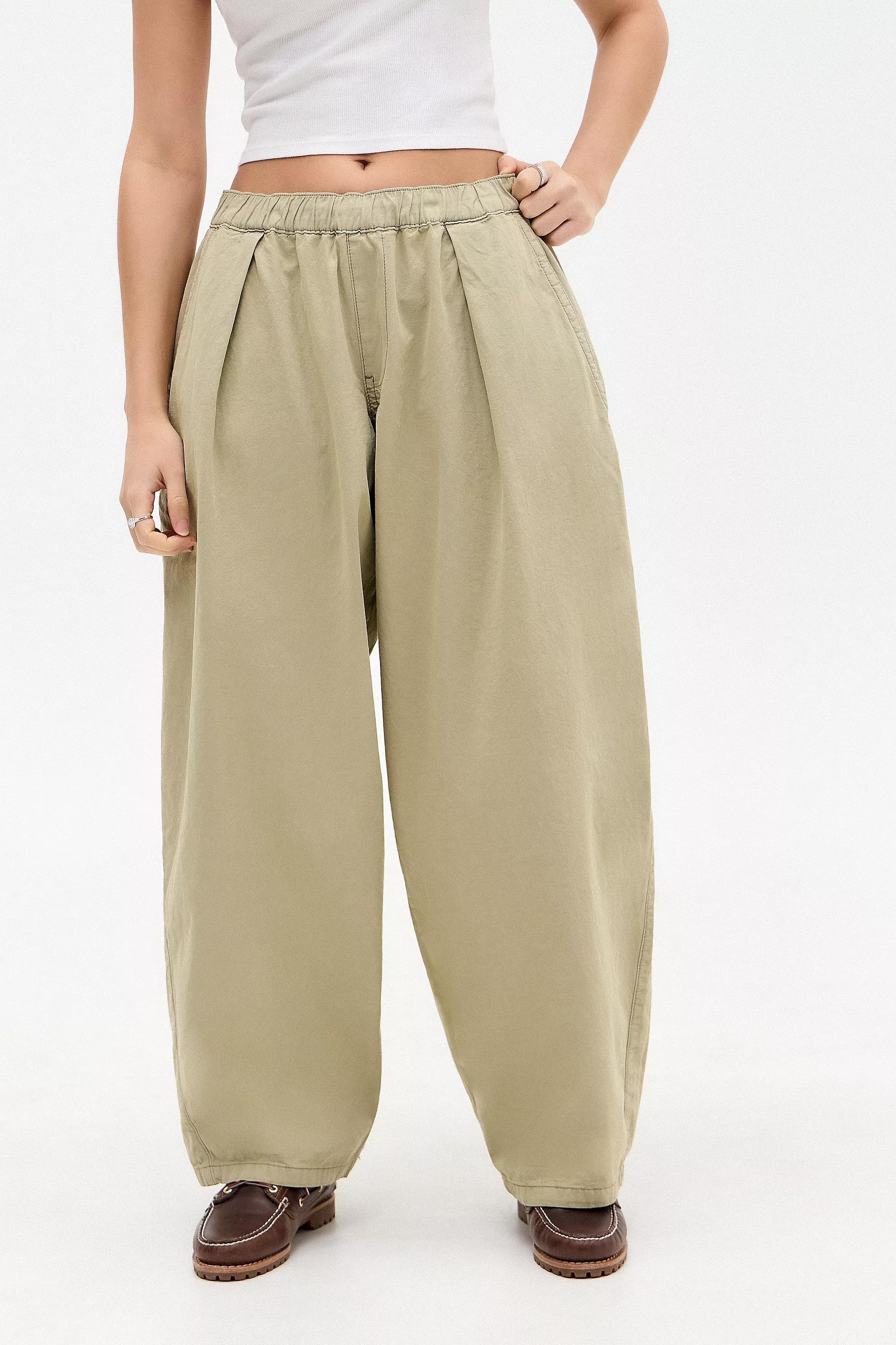 Beige Bdg Baggy Pants, , large image number 1