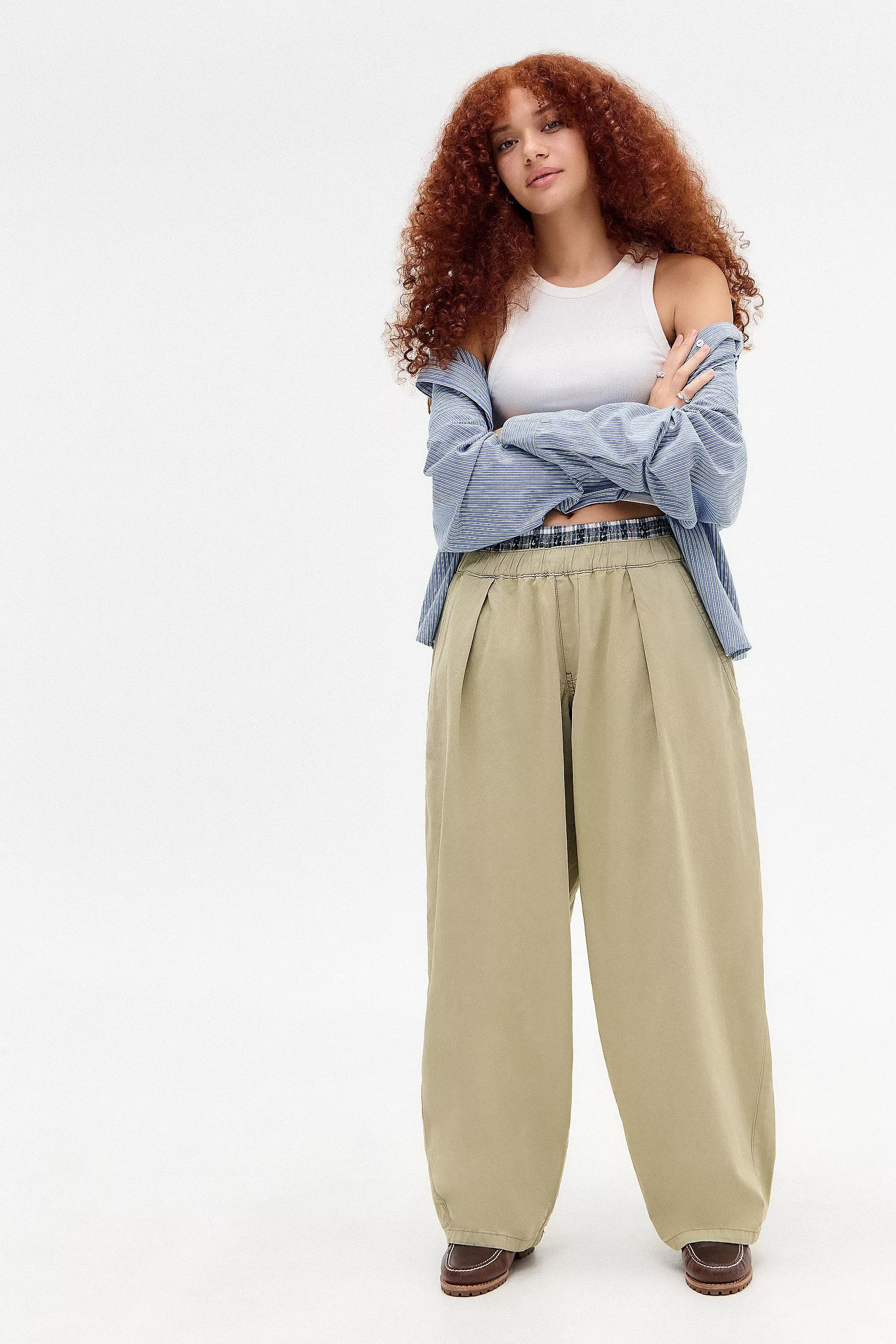 Beige Bdg Baggy Pants, , large image number 5