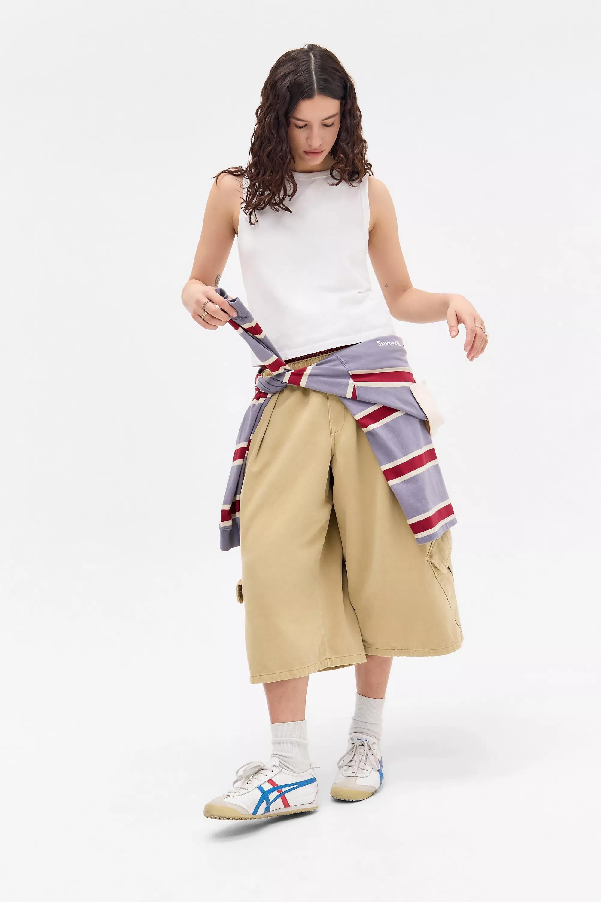 Beige Bdg Dallas Cropped Cargo Trousers, , large image number 2