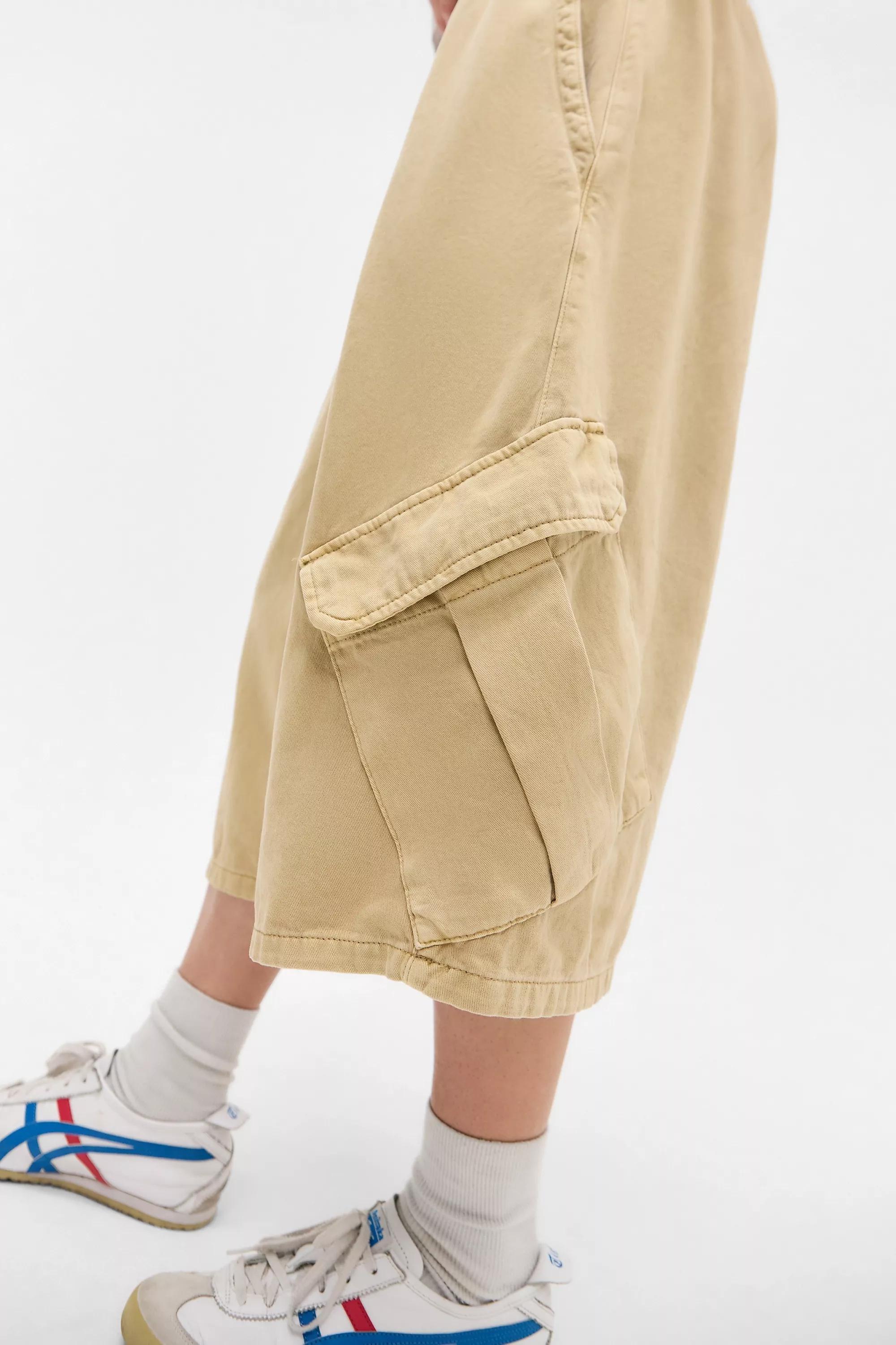Beige Bdg Dallas Cropped Cargo Trousers, , large image number 4