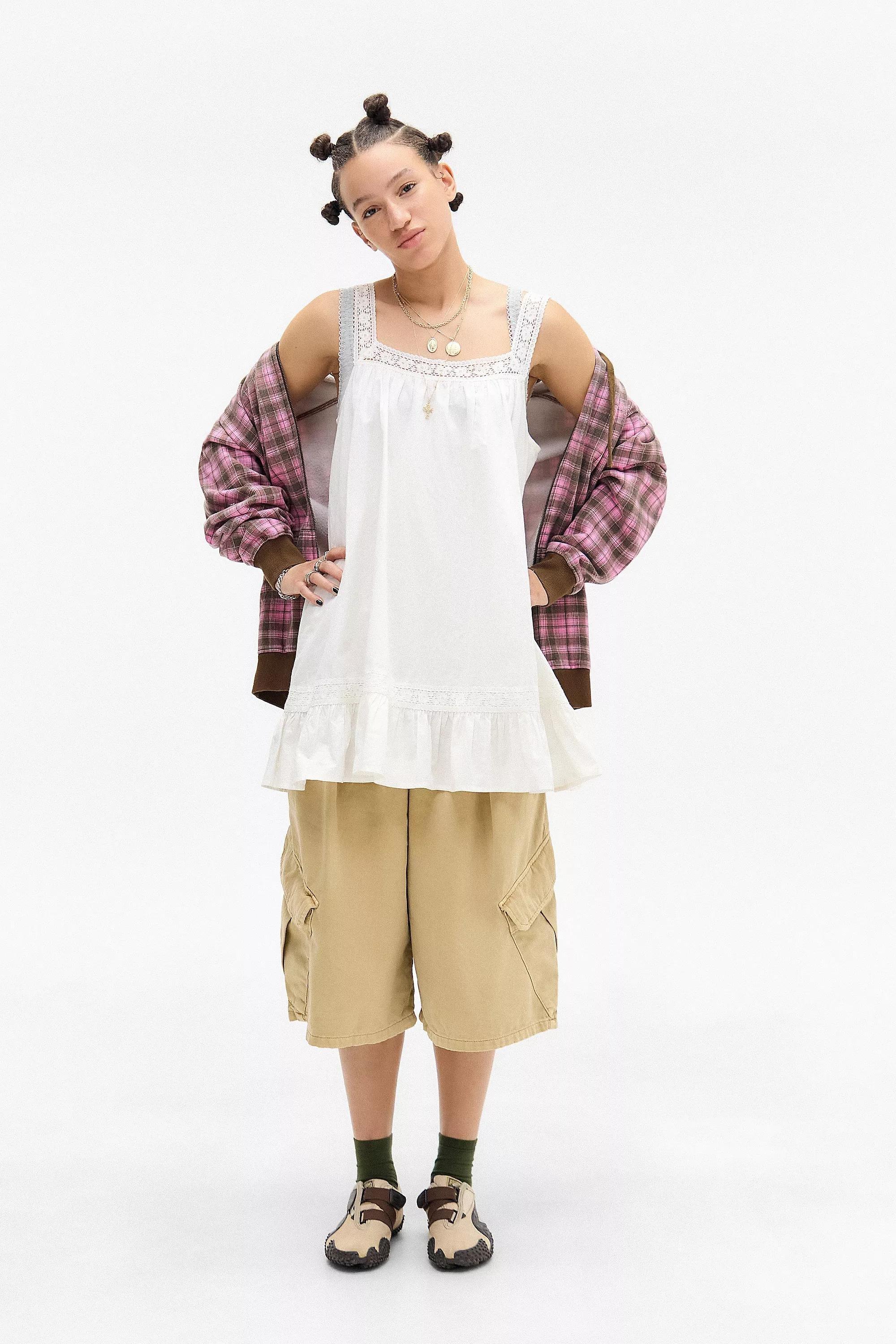 Beige Bdg Dallas Cropped Cargo Trousers, , large image number 5