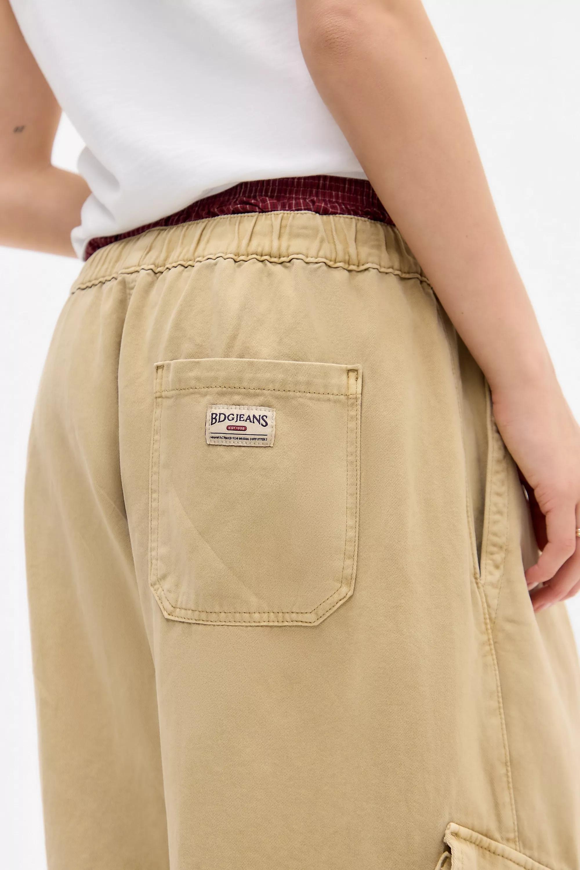 Beige Bdg Dallas Cropped Cargo Trousers, , large image number 8